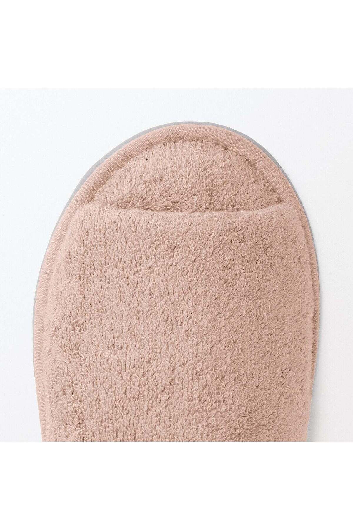 Muji-Cotton Pile Slipper, Open Toe 6