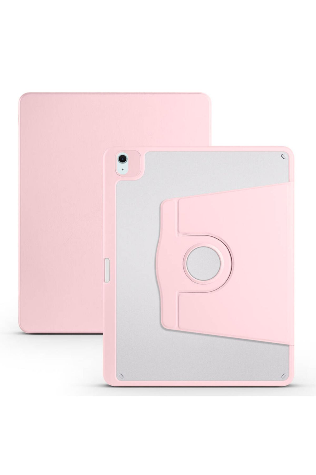 Megafox Teknoloji Apple iPad Air 13 2024 Uyumlu Kılıf Zore Termik Kalem Bölmeli Dönebilen Standlı Kılıf