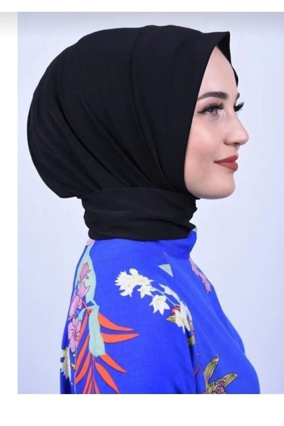 GTC COLLECTİON Çıt Çıtlı Bone Tesettür Mayo Üstü Uyumlu Deniz Ve Havuz Bonesi Hijab Siyah