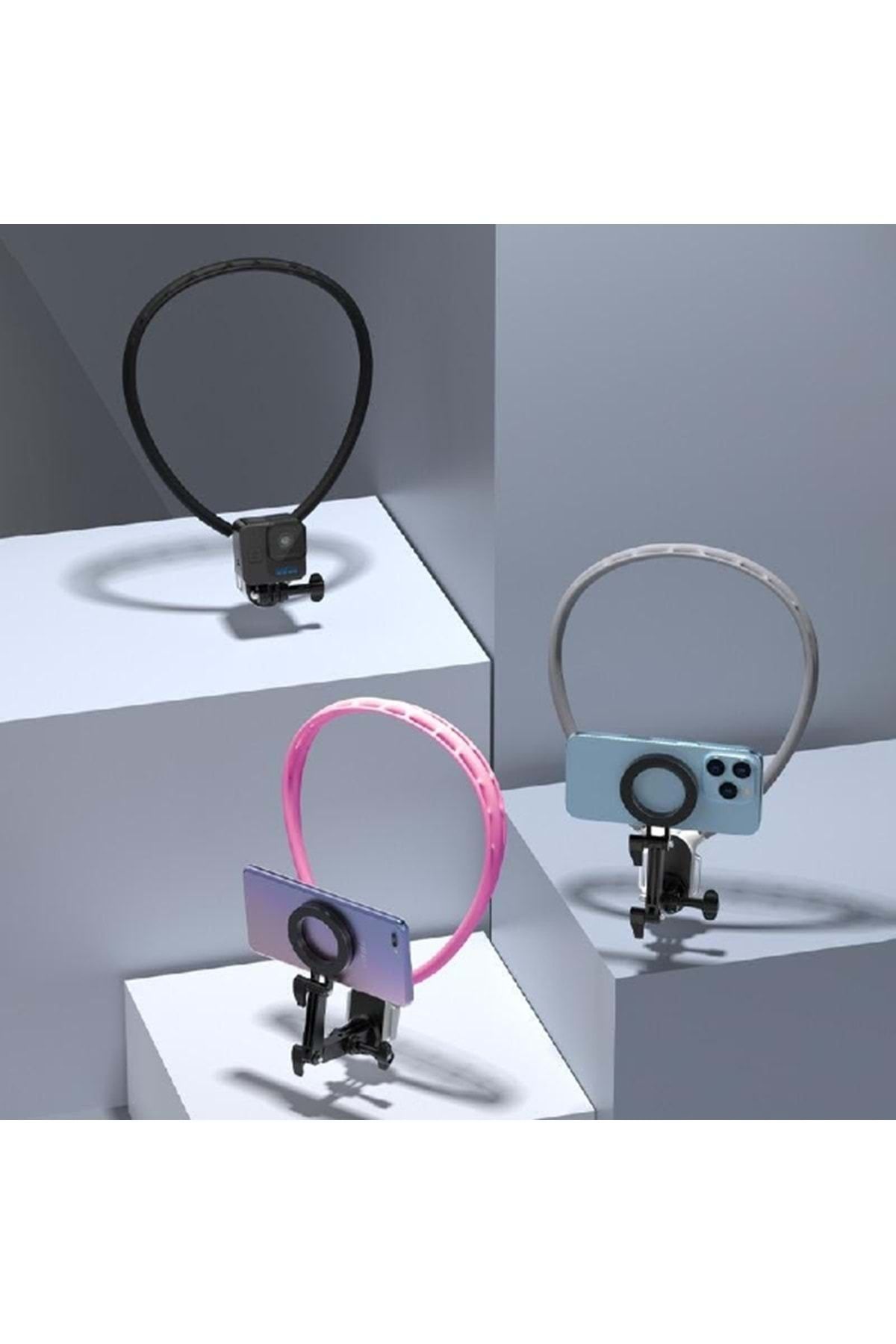 DP U Shape Neck Holder Telefon ve Aksiyon Kameralar için Boyun Askısı