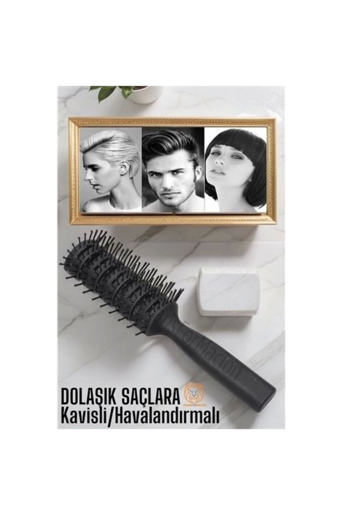 Generic Nano Dolaşık Saç Tarağı Kavisli Havalandırmalı
