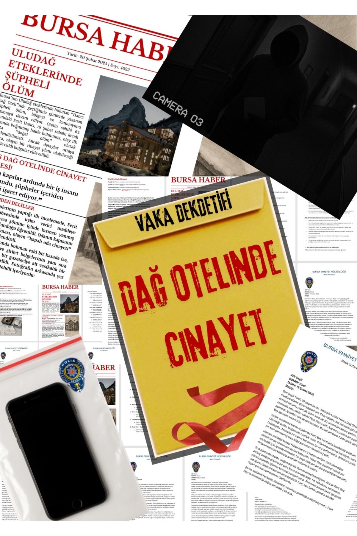 vaka dedektifi -Dağ Otelinde Cinayet dedektiflik oyunu