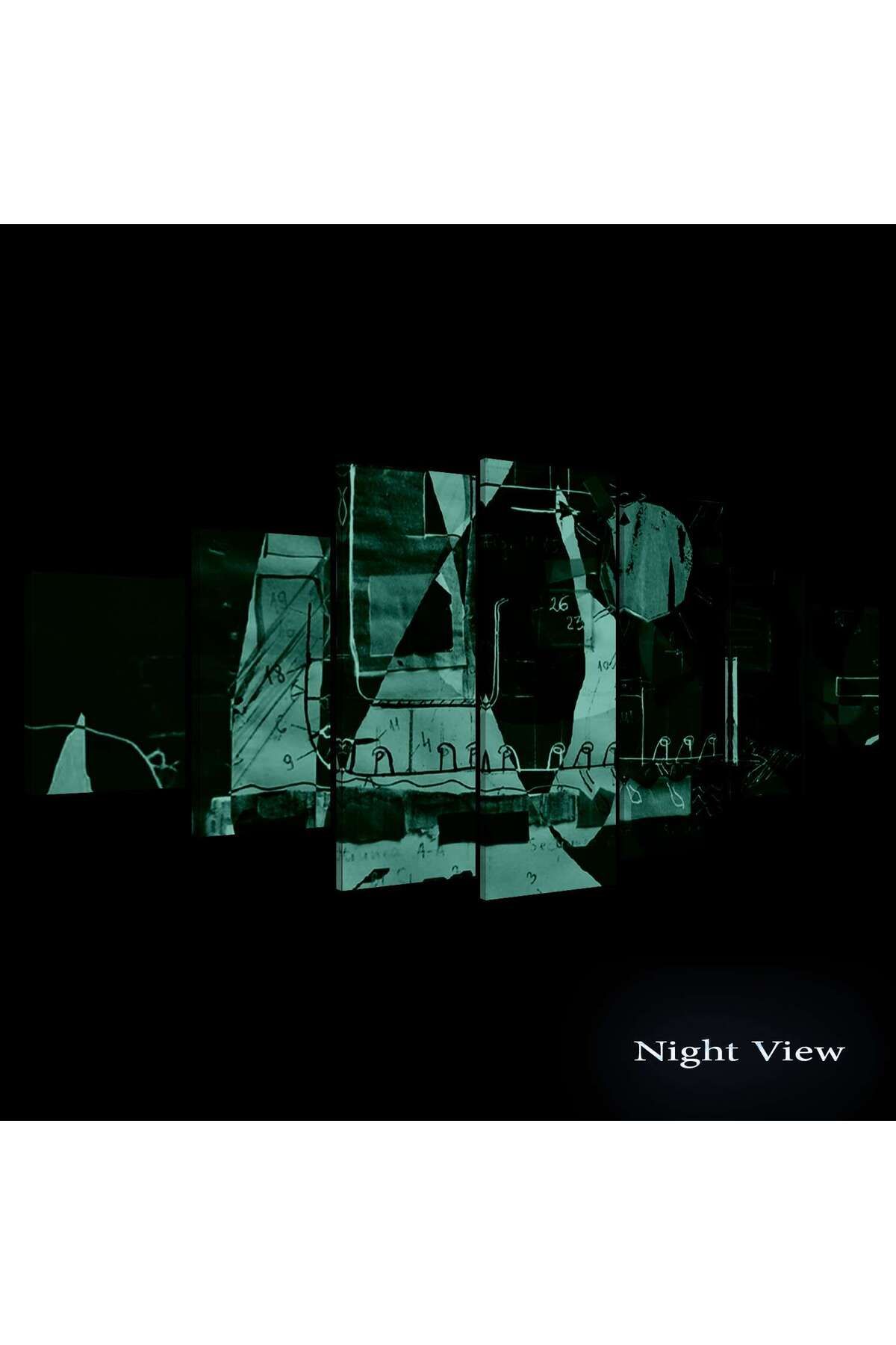 startonight-Set Tablou DualView Startonight Albastru Intunecat, 7 piese, 100 x 240 cm 2