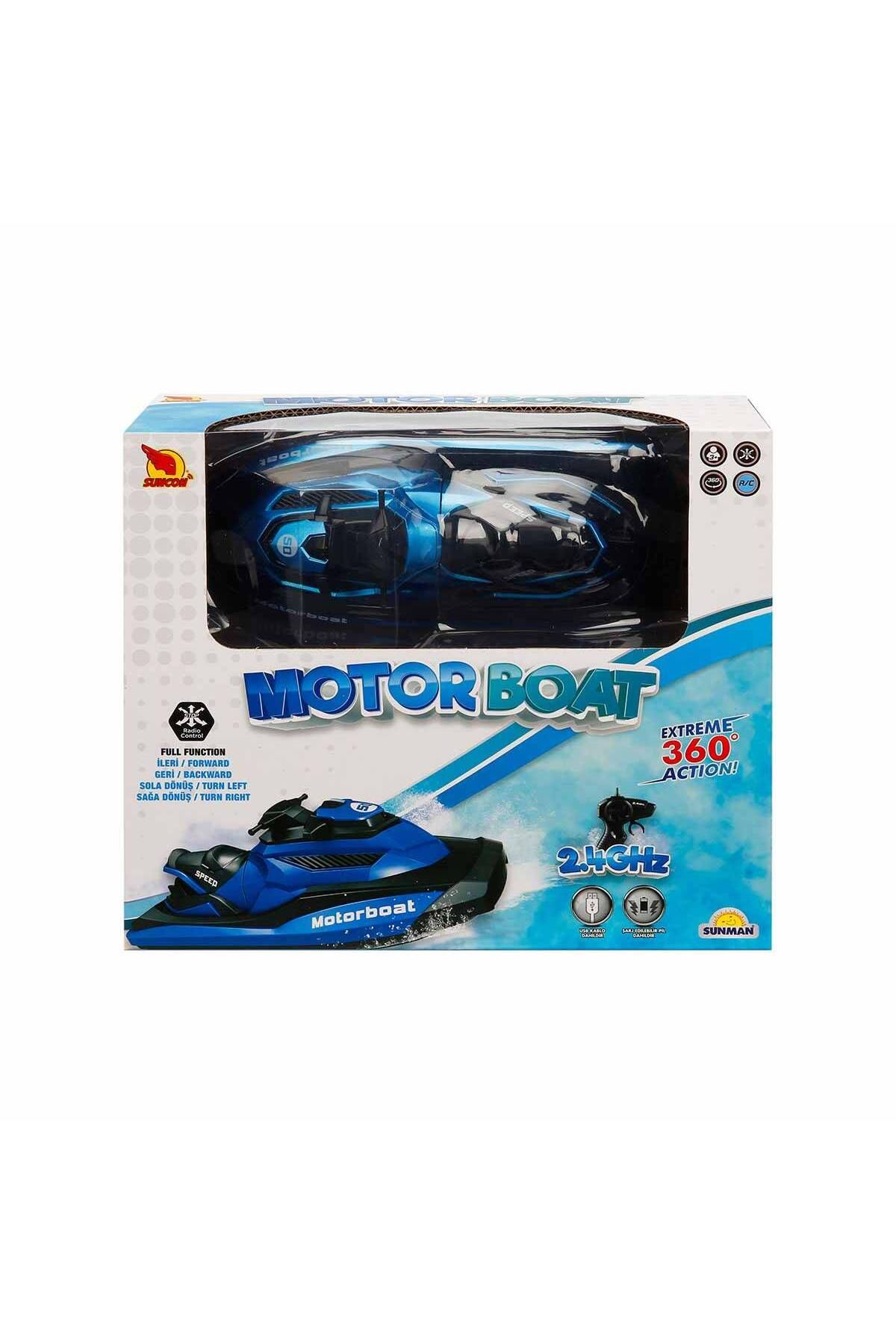 Sunman SEÇTİM ALDIM SUNMAN MOTOR BOAT T16B IŞIKLI USB F/F 2.4GHZ 360 DERECE 3+