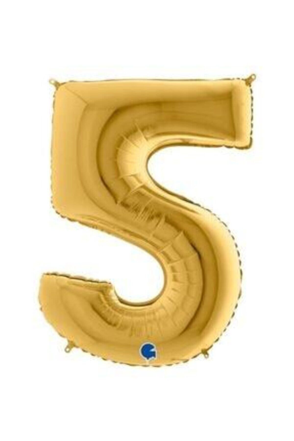 BALON PARTİ 40" -5- Gold Rakam Folyo Balon