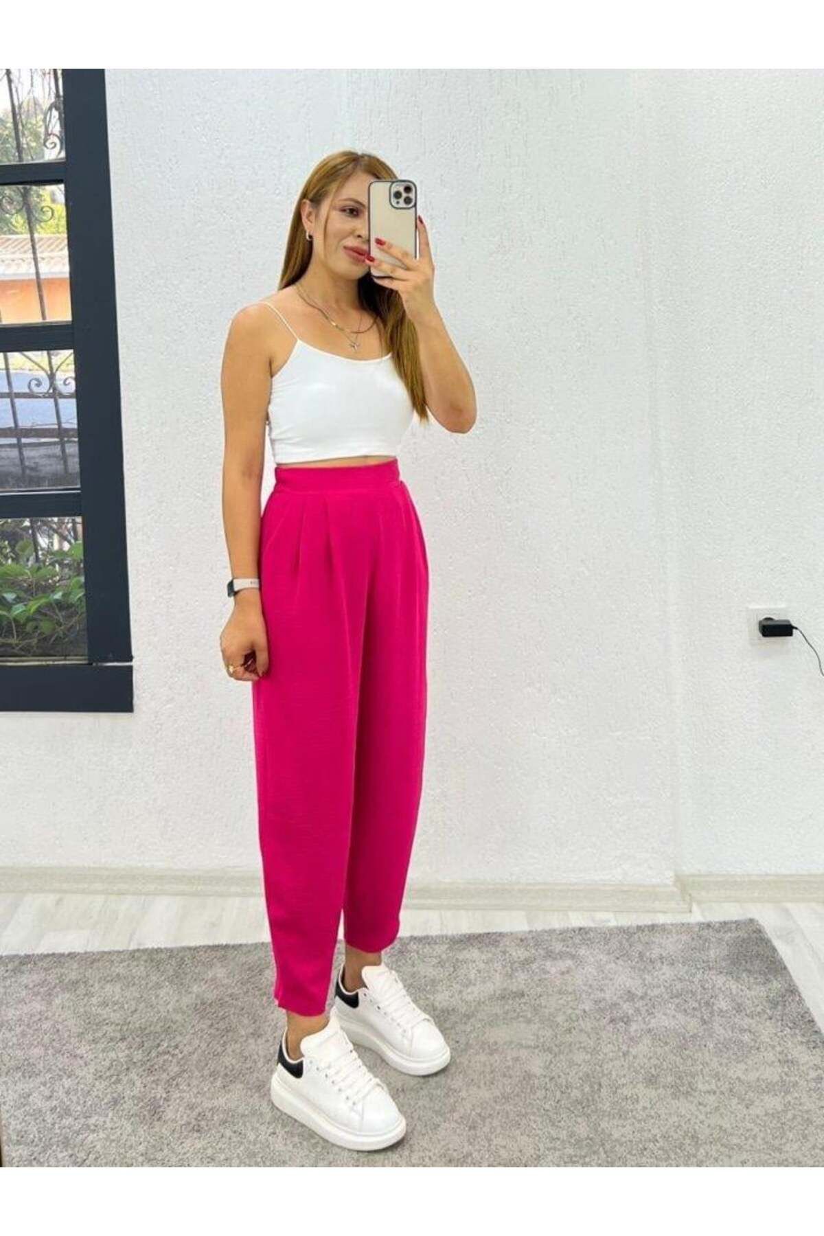 modamtn Kadın Yüksek Bel Hürrem Pantolon