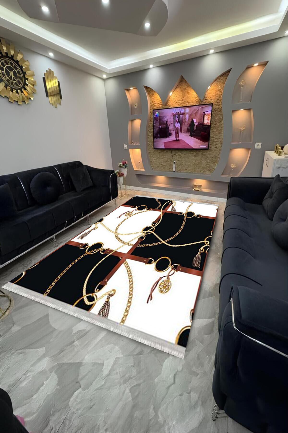 Home Dot Tabanlı yıkanabilir, leke tutmayan halı