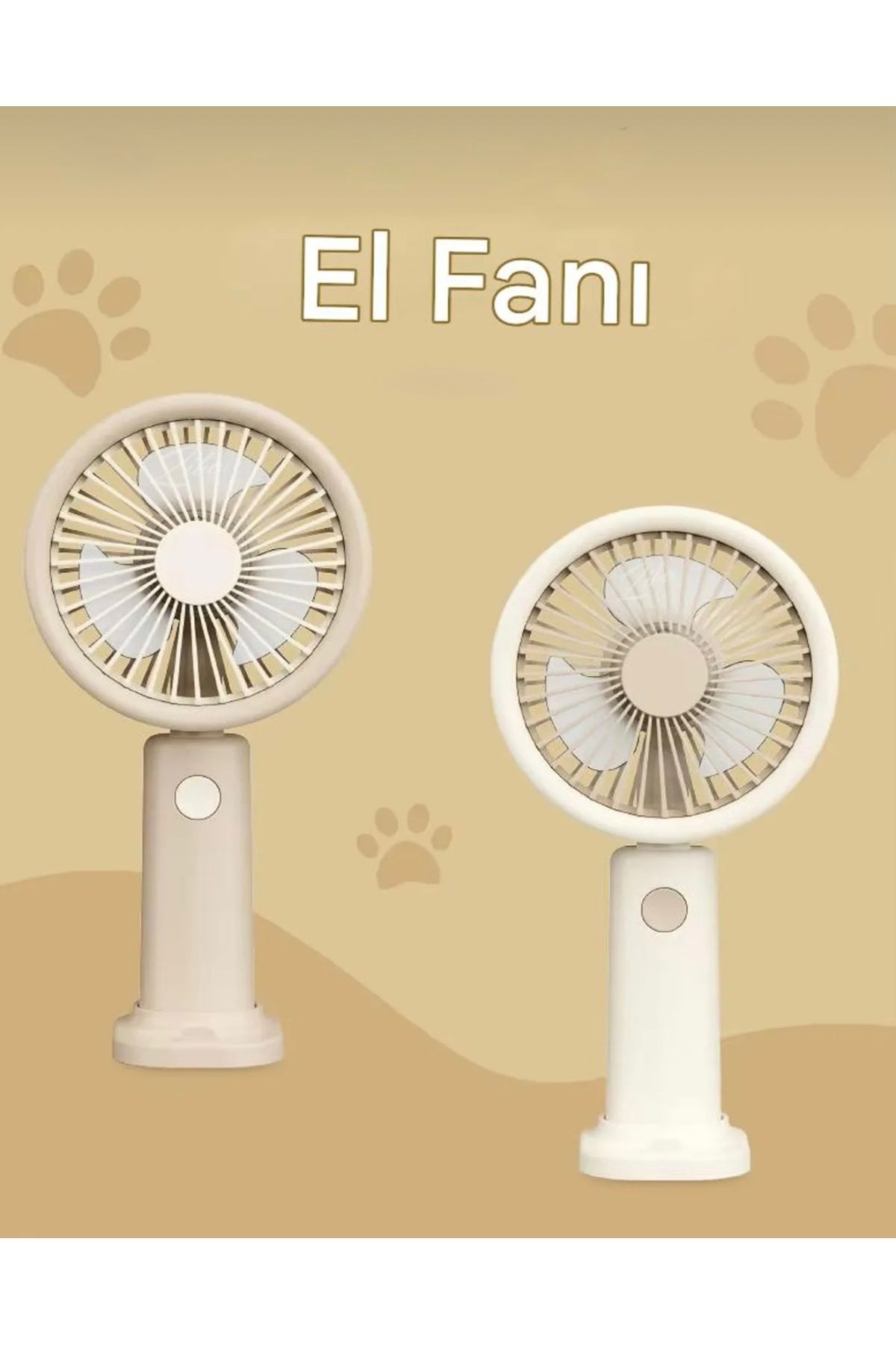 GümüşAVM 3 Kademeli Şarjlı Mini Fan