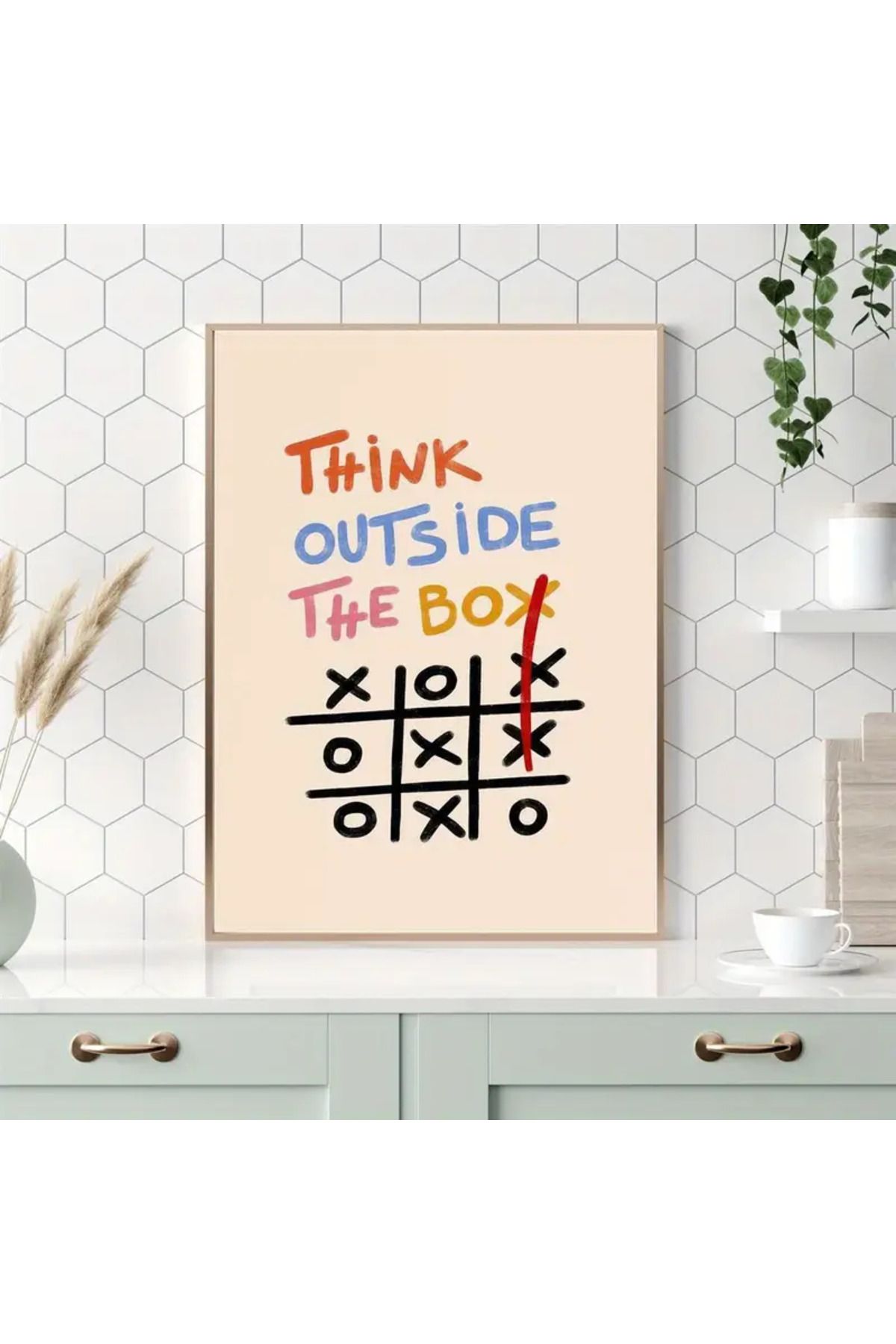 512 STORE "Kutunun Dışında" Modern Estetik Duvar Dekor Çerçevesiz Tablo Poster