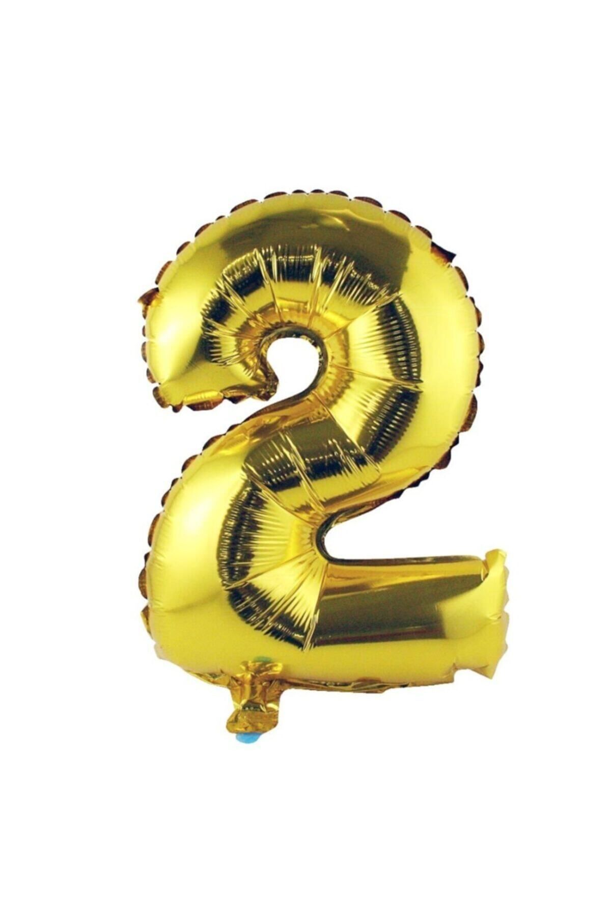 ikm balon Parti Limanı Gold 2 Rakam Folyo Balon 100 Cm 40 Inç