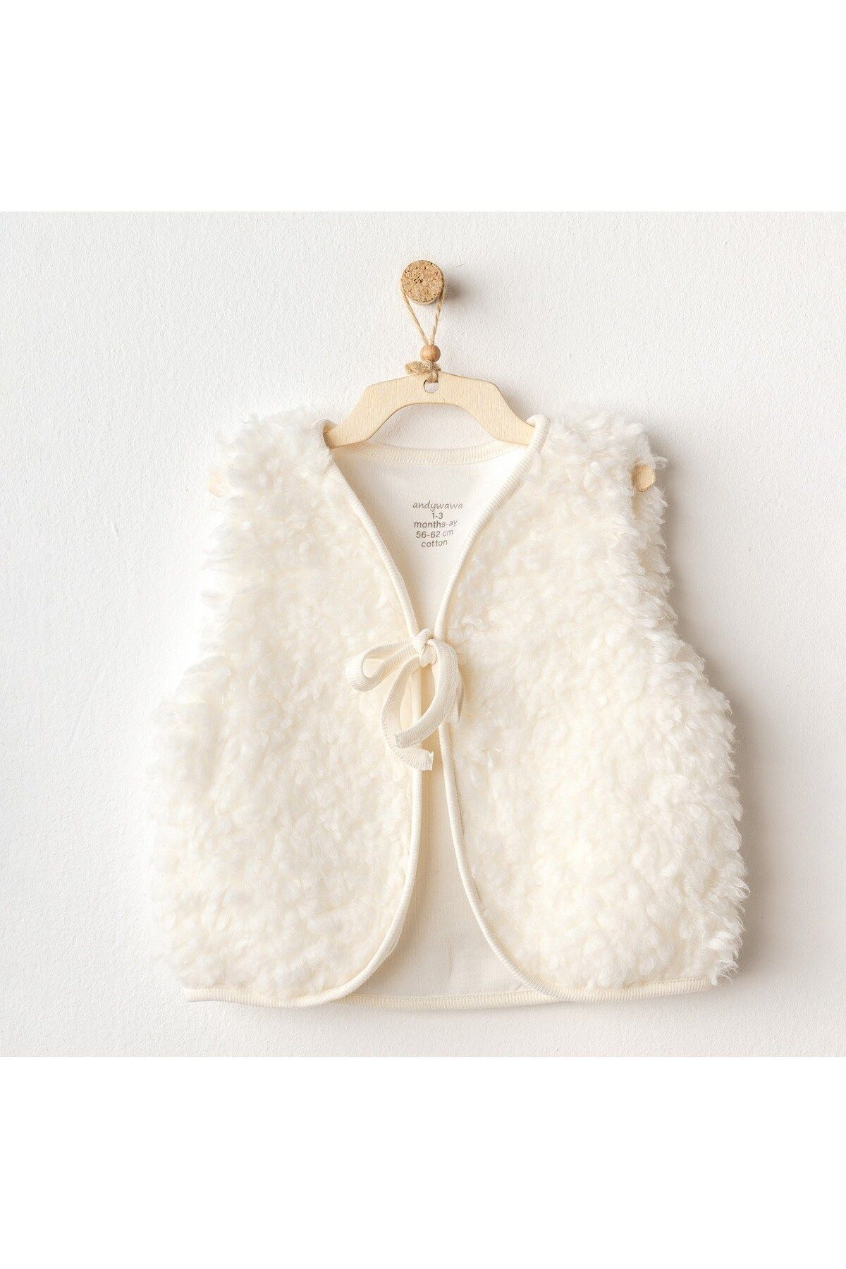 MBB ETİCARET Andywawa AC25254 Basic Bebe Yelek Ekru