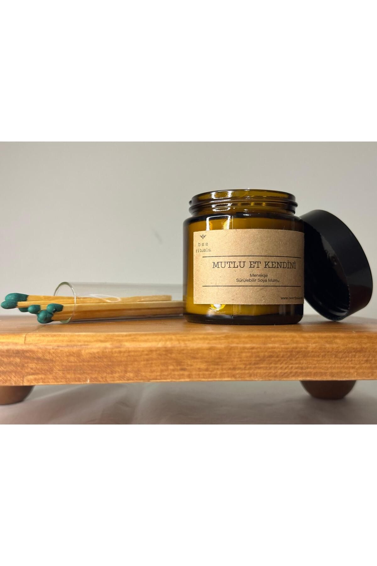 bee rituals. Sürülebilir Soya Mumu - Menekşe