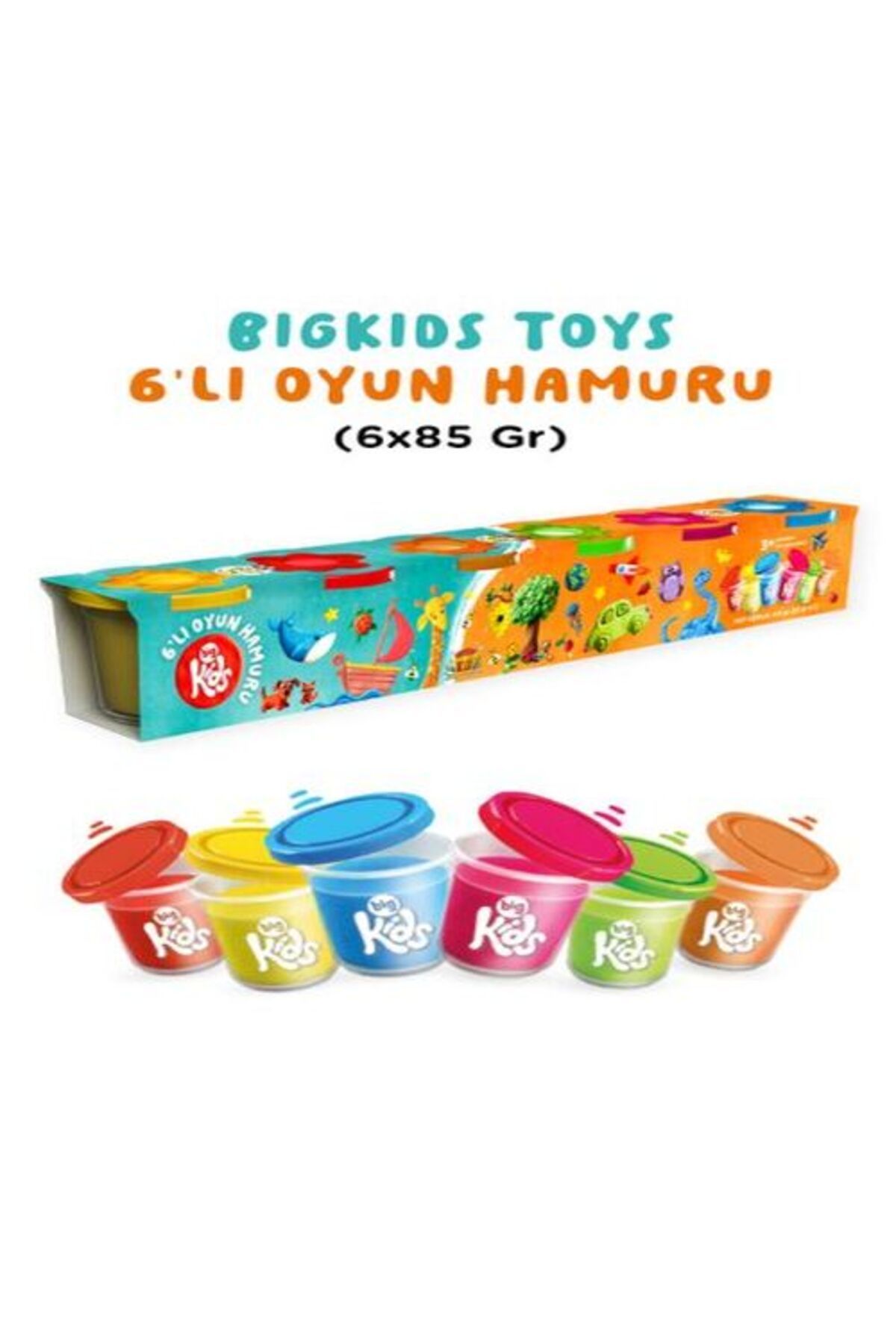 Karatay Yayınları Bigkids Toys 6Lı Oyun Hamuru 6X85 Gr