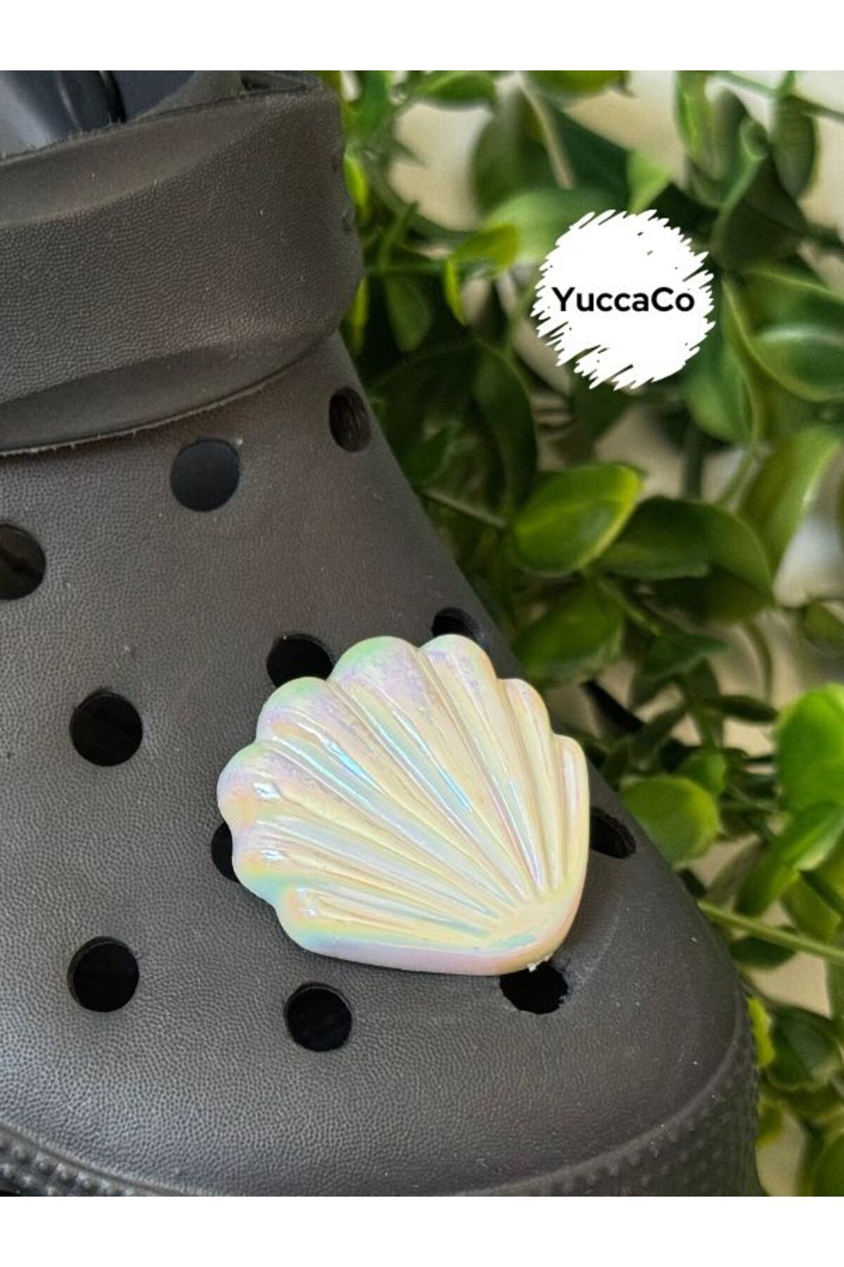 Crocs İstiridye Deniz Kabuğu 3D Terlik Süsü/Üç Boyutlu Denizkabuklu Terlik Charmı/Jibbitz