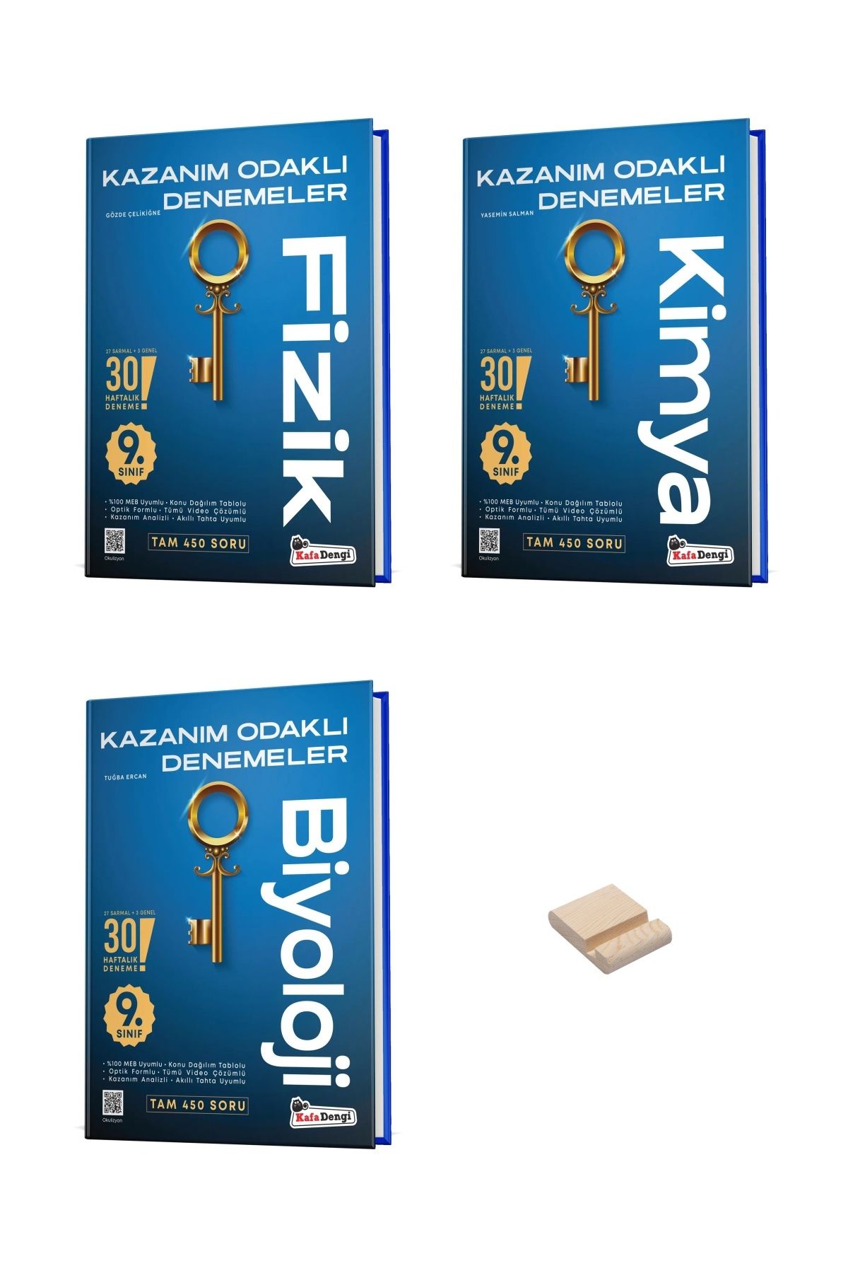 Kafa Dengi Yayınları 9. Sınıf Fizik Kimya ve Biyoloji 3lü Kazanım Odaklı Deneme Seti