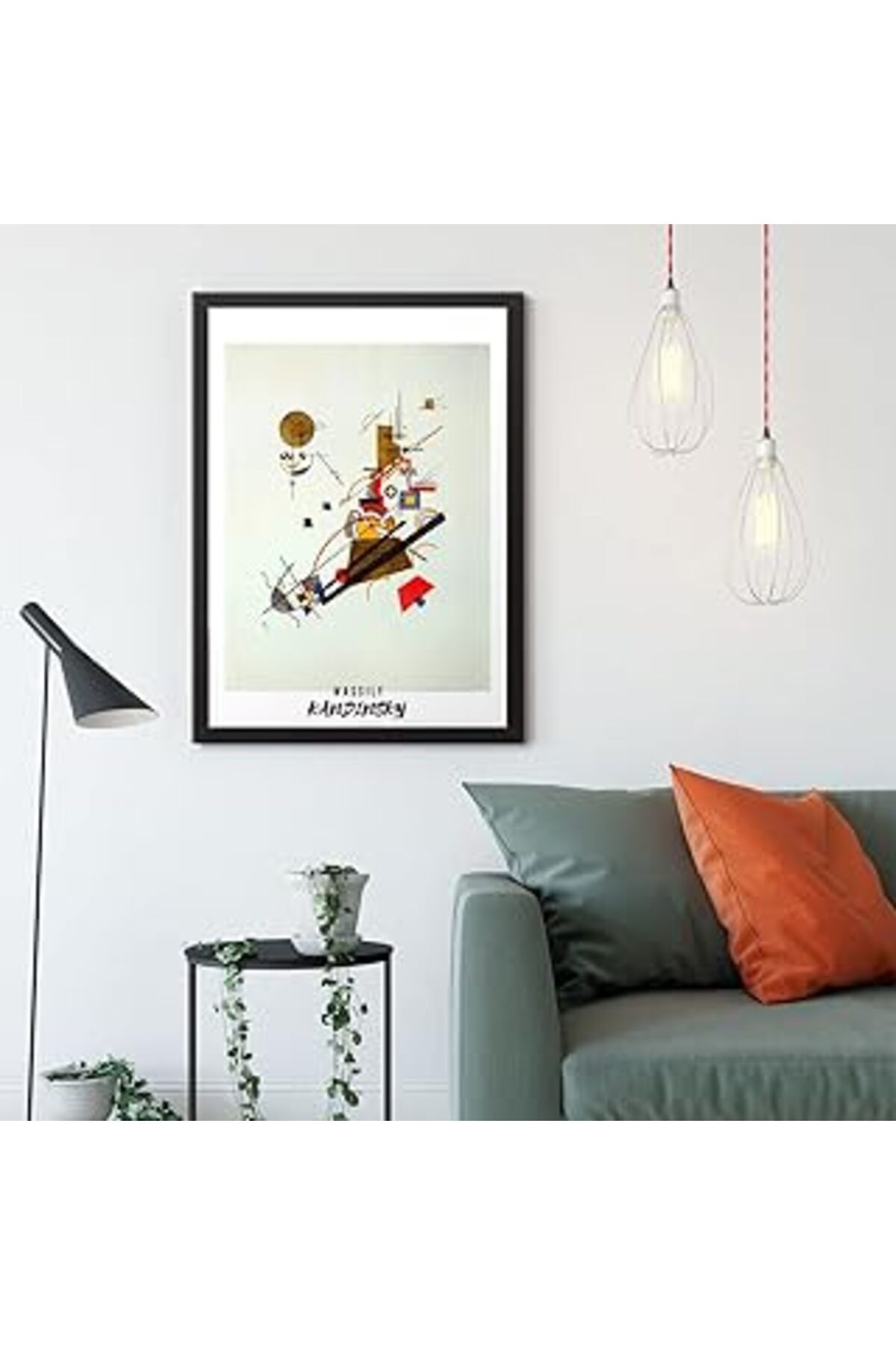 Pazarcan Tabloshop Wassily Kandinsky - Neşeli Yükseliş Poster Tablo 60 X 90