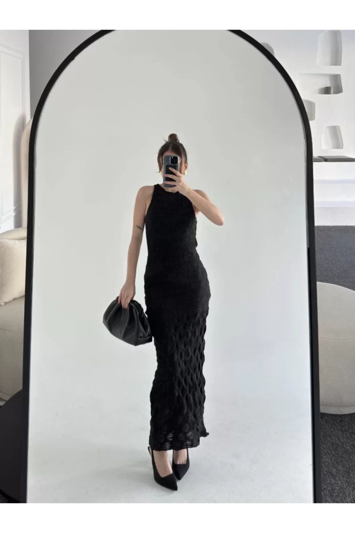 ruum fashions Kolsuz Uzun Elbise