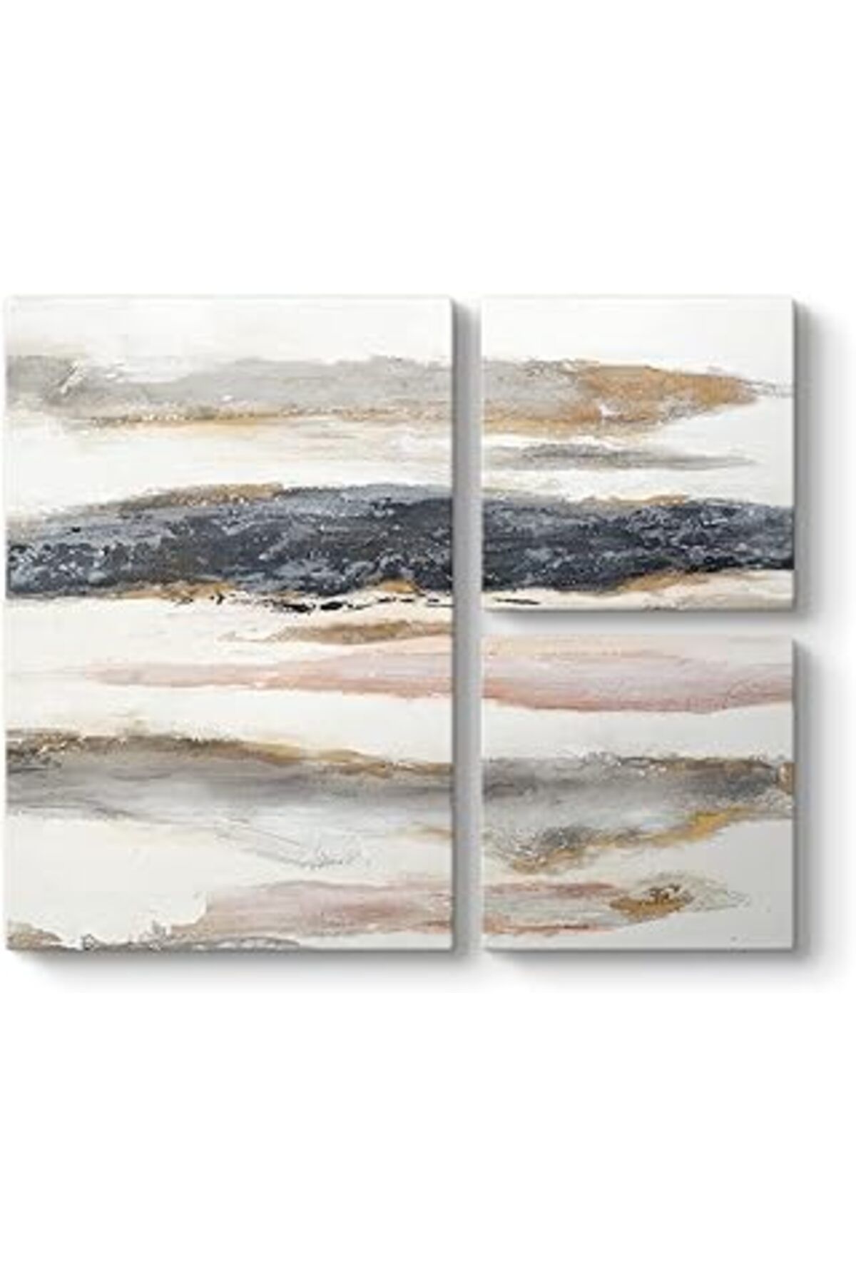 NETWORK ART Tabloshop Çağdaş Kanvas Tablo 88 X 73-3 Parçalı