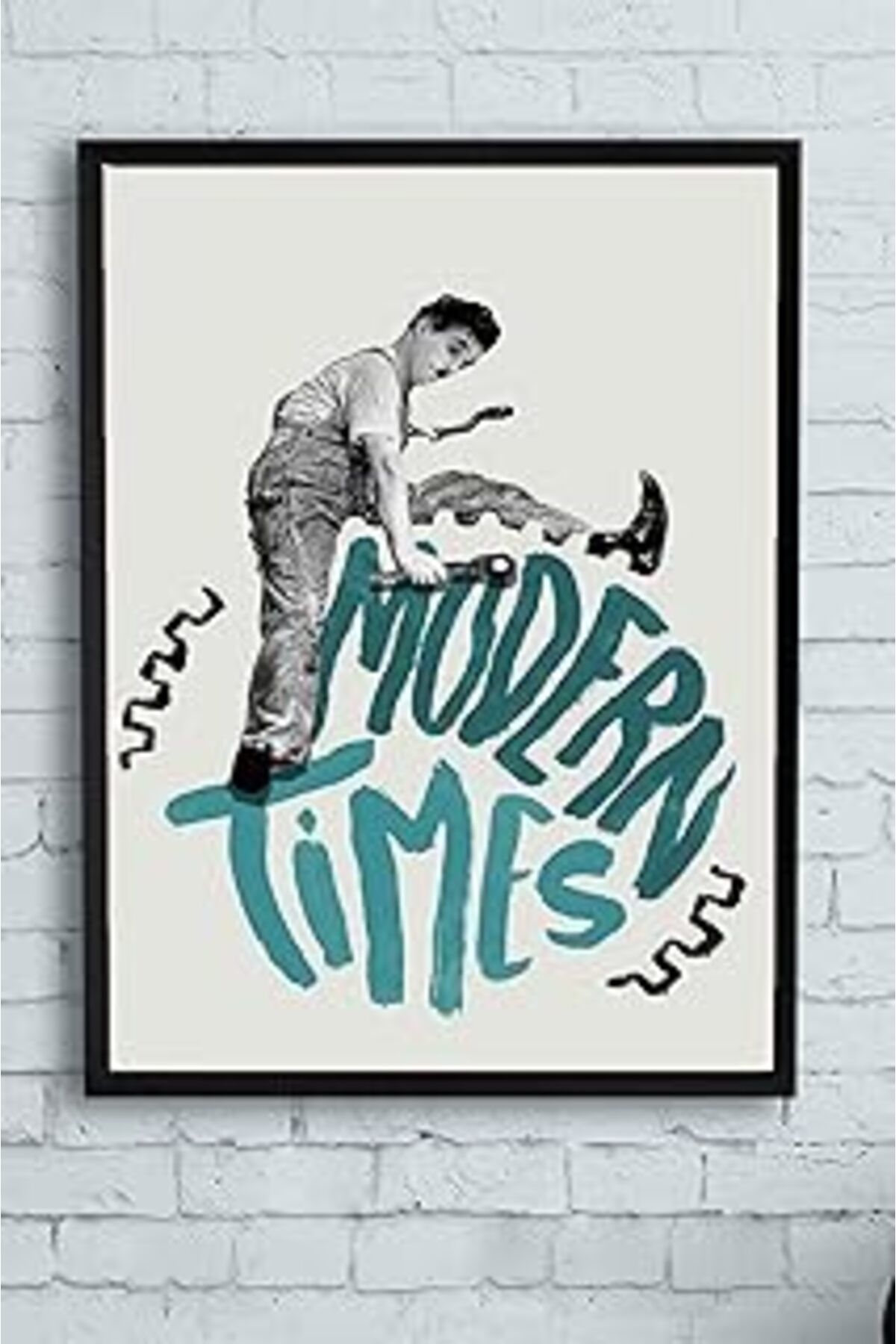 NETWORK ART Postermanya (Pster10511) Modern Times Film Afişi Çerçeveli Tablo 2 (40X50Cm)
