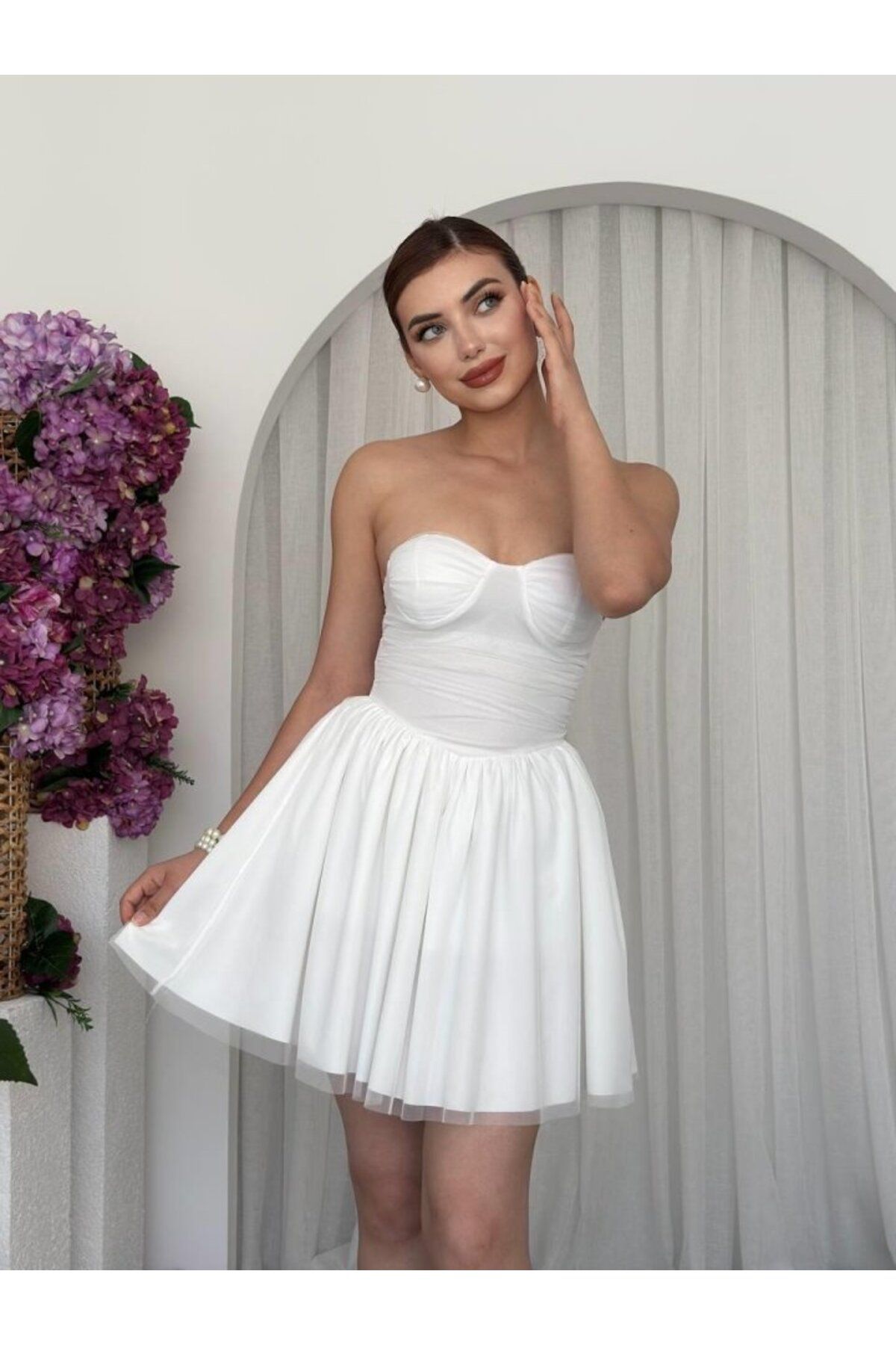 velmorafashion Xoxa Straplez Elbise