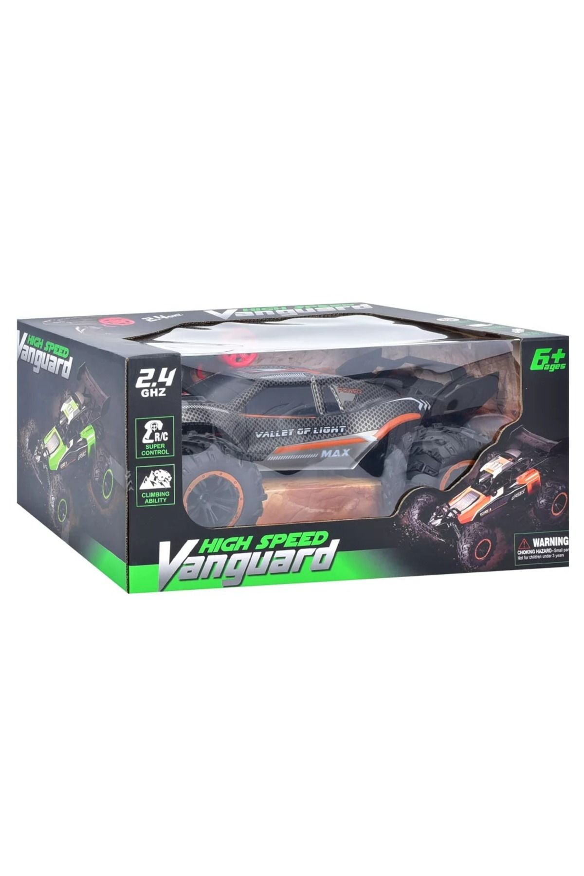 TRUST STORE Kumandalı 40 CM Dev Off-Road Araba 15KM/H Hızlı, Şarjlı, 2.4GHz RC Arazi Aracı 9010-6F TURUNCU