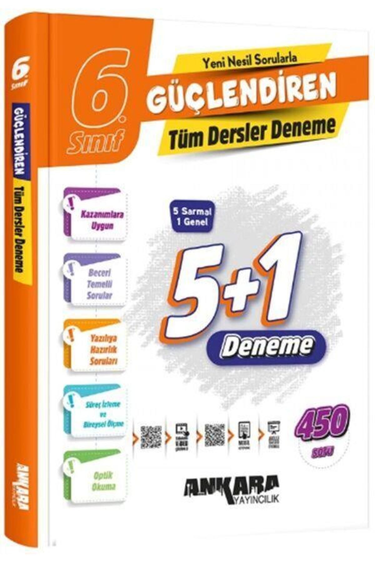Ankara Kitap Merkezi 6. Sınıf Tüm Dersler Güçlendiren Denemeleri Ankara Yayıncılık