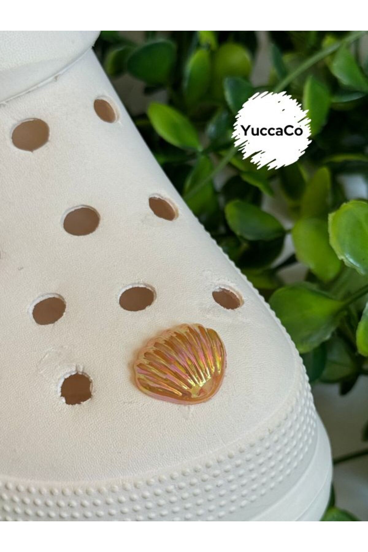 Crocs İstiridye Deniz Kabuğu 3D Terlik Süsü/Üç Boyutlu Denizkabuklu Terlik Charmı/Jibbitz