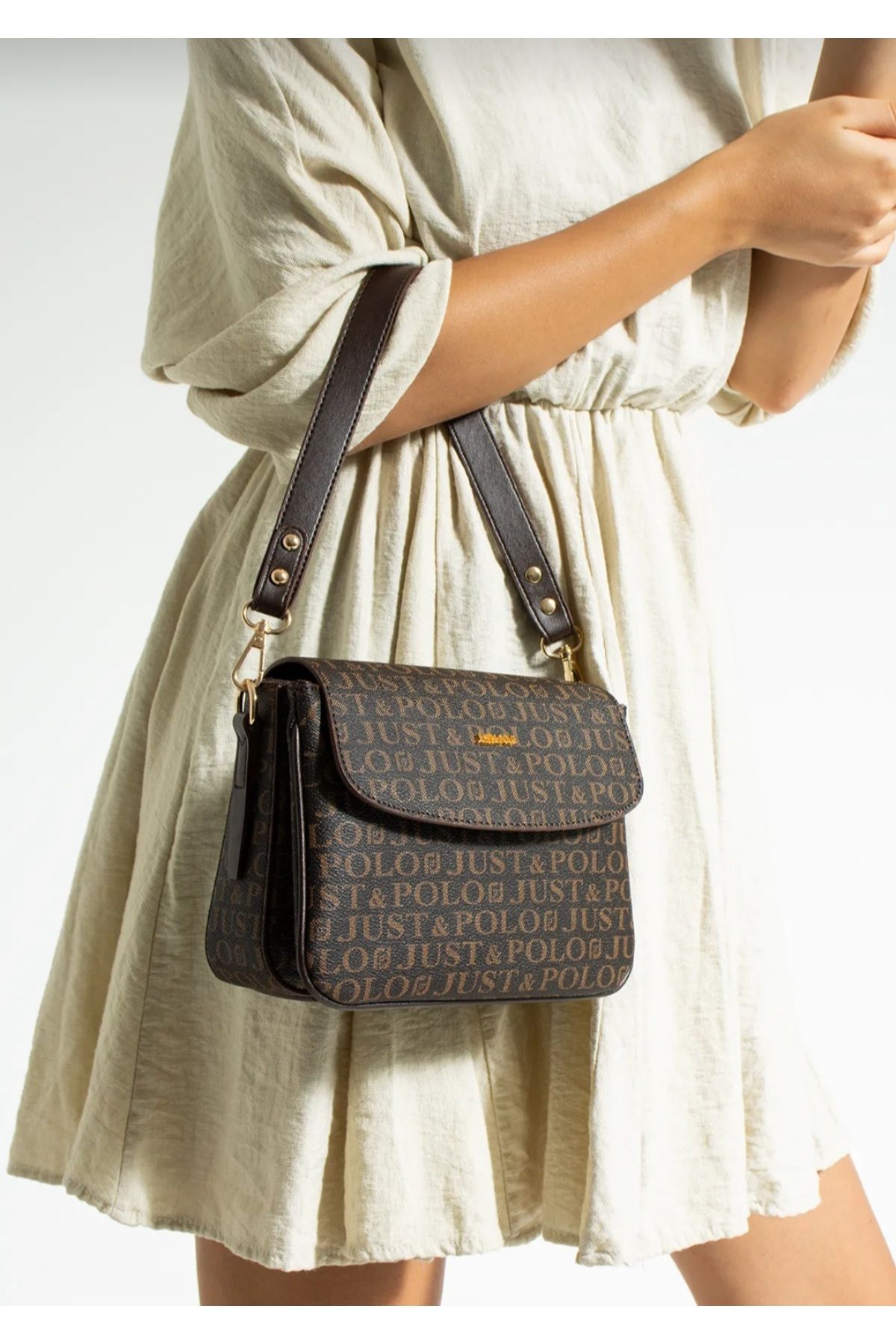 çkn sedat çakan çanta & fular & aksesuar 3 compartment lid model women shoulder bag