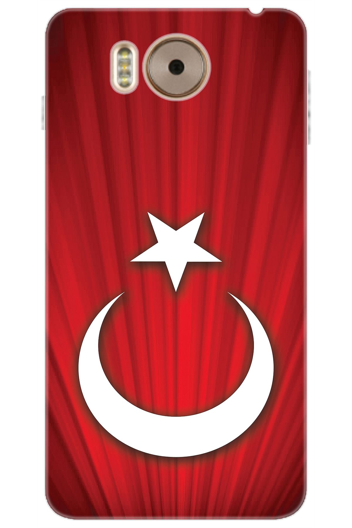 Ceppare Vestel Venüs V3 5580 Uyumlu Kılıf Desen Baskılı Silikon Türk Bayrağı Tasarım STK:382 CP-tdI3B1b