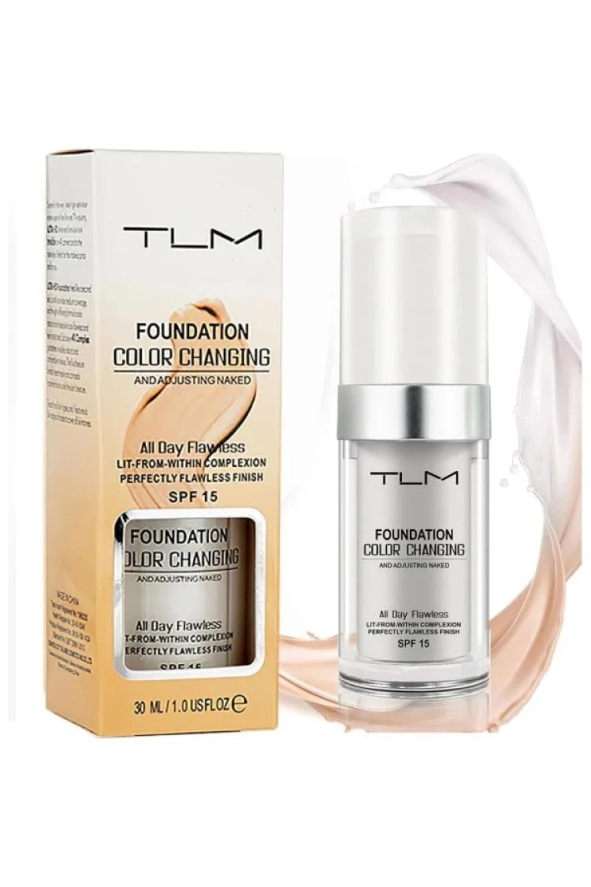 TLM TLM Color Changing Liquid Foundation - White 30ml