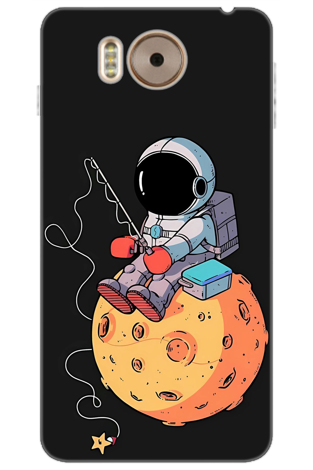 Ceppare Vestel Venüs V3 5580 Uyumlu Kılıf Desen Baskılı Silikon Astronot STK:640 CP-CEIGYxq