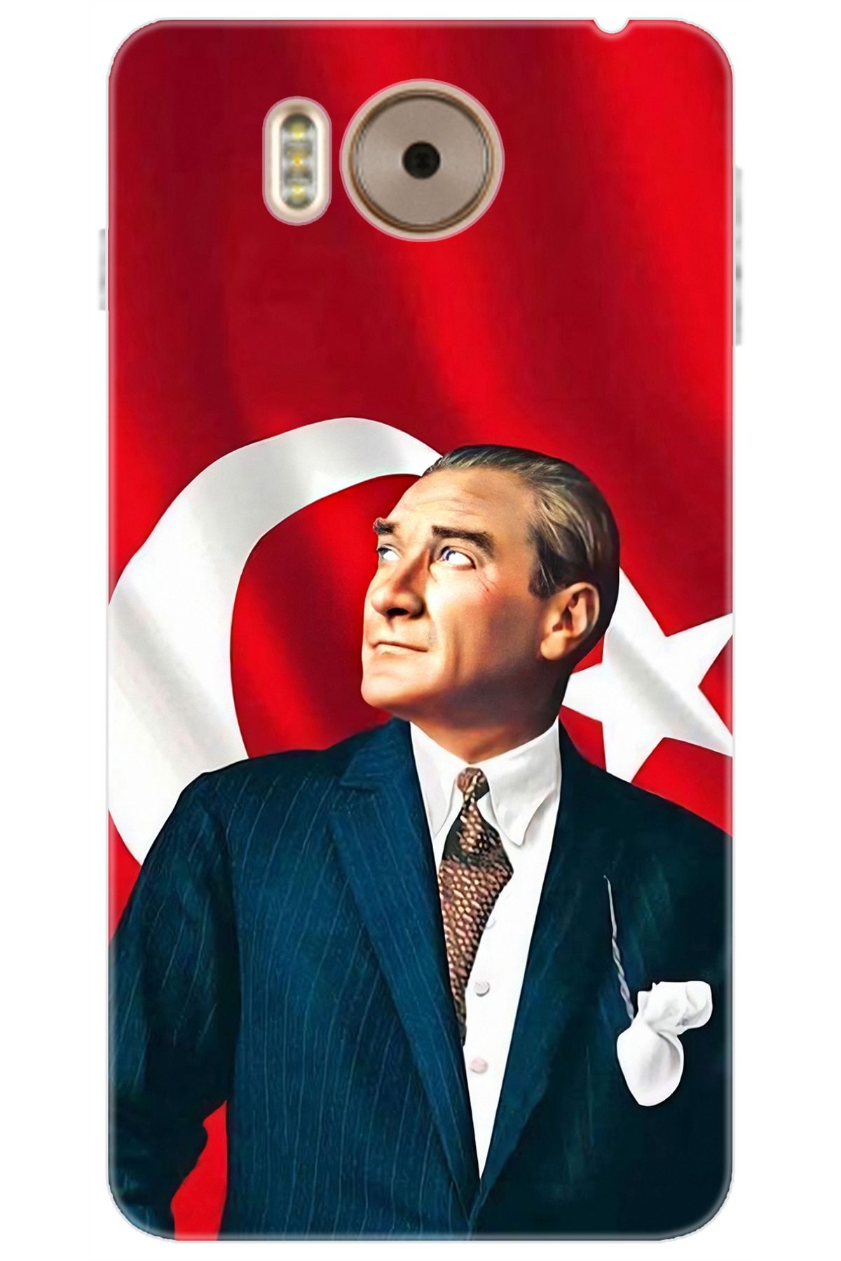 Ceppare Vestel Venüs V3 5580 Uyumlu Kılıf Desen Baskılı Silikon Atatürk STK:105 CP-hXPe4Am