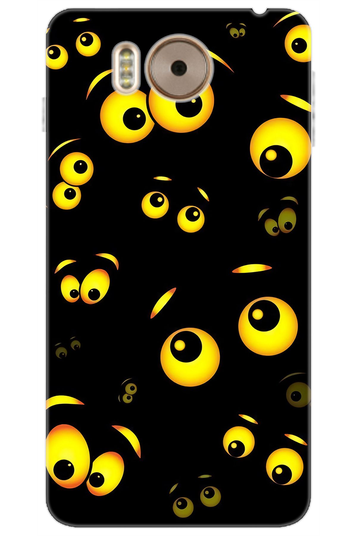 Ceppare Vestel Venüs V3 5580 Uyumlu Kılıf Desen Baskılı Silikon Emoji Gözler STK:746 CP-Mqxdku4