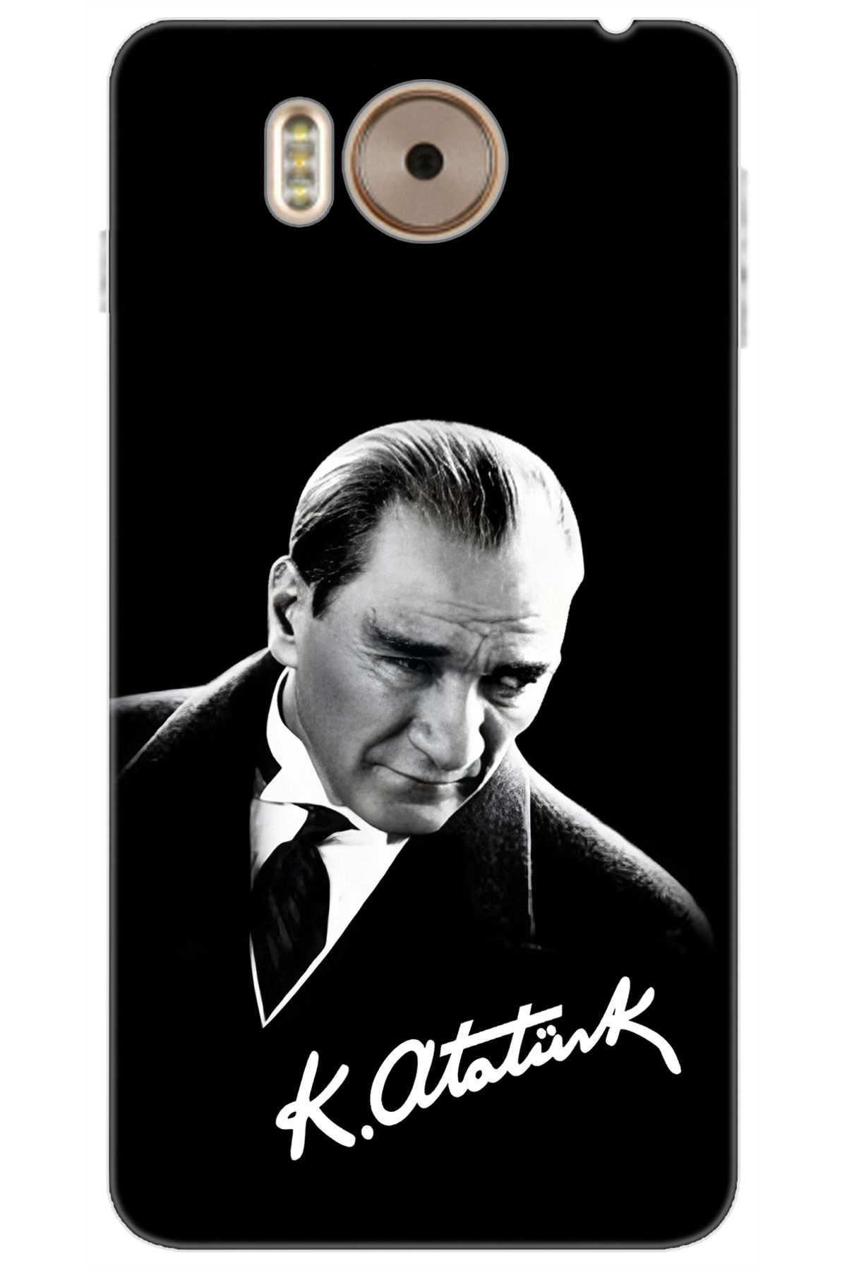Ceppare Vestel Venüs V3 5580 Uyumlu Kılıf Desen Baskılı Silikon Mustafa Kemal Atatürk STK:390 CP-Cw9qu5f