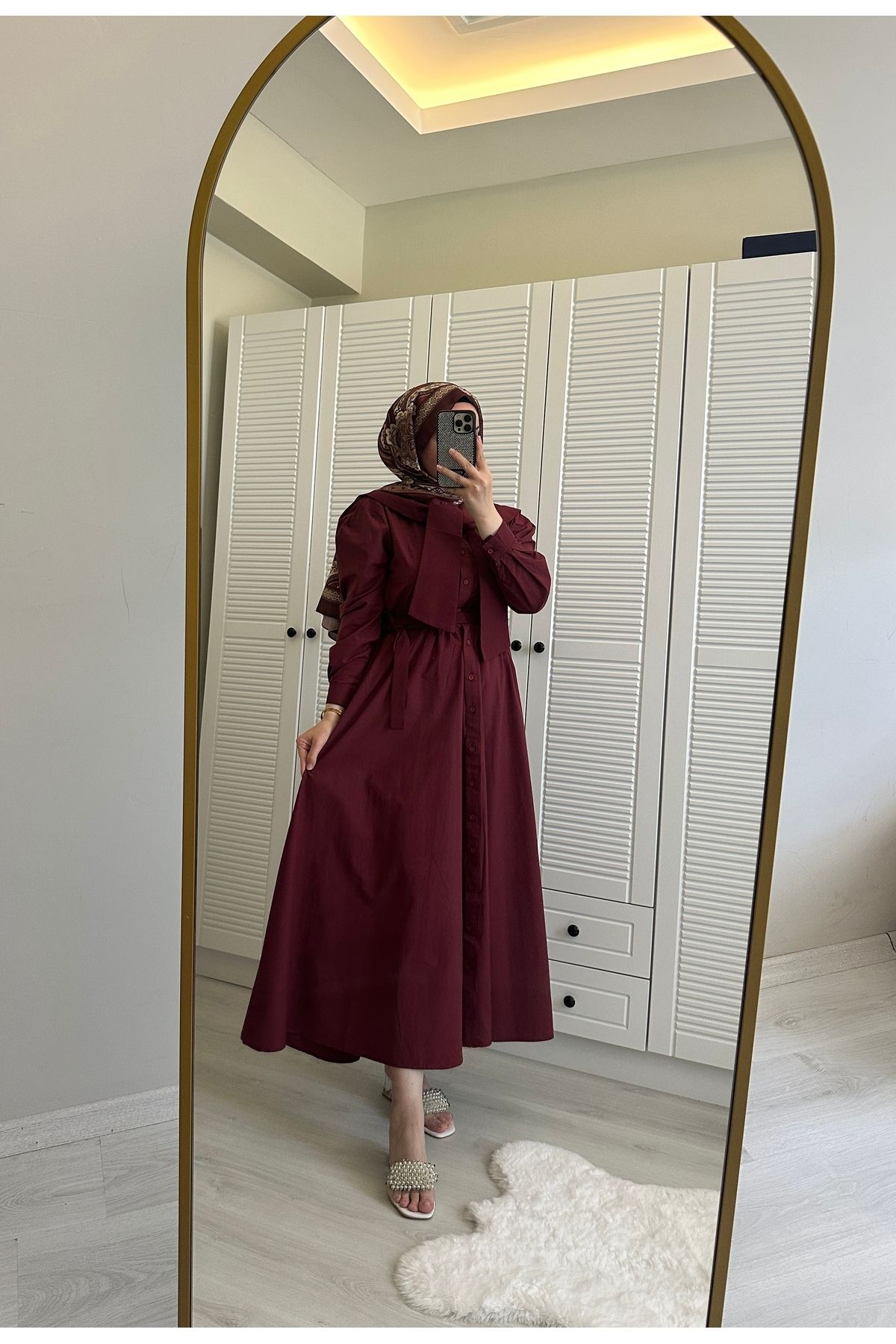 Nuesscollection Denizci Yaka Elbise