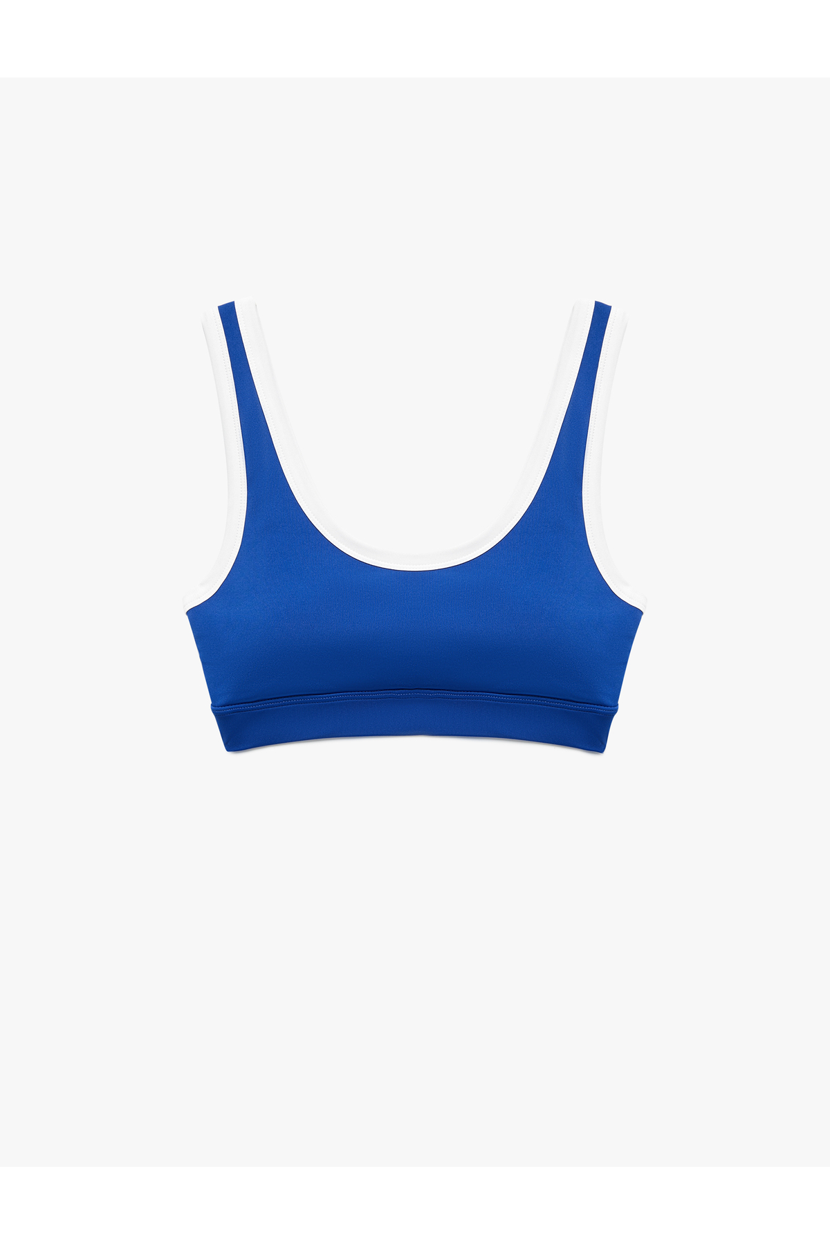 Koton U Yaka Kaplı Renk Kontrastlı Slim Fit Sporcu Sütyeni görsel 3