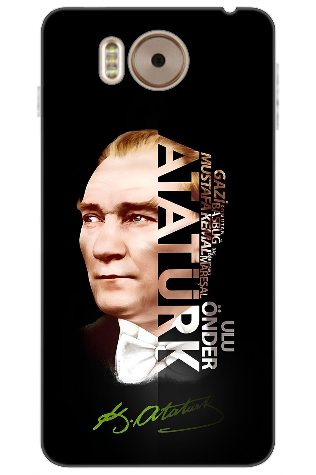 Ceppare Vestel Venüs V3 5580 Uyumlu Kılıf Desen Baskılı Silikon Atatürk STK:681 CP-GITy5UE