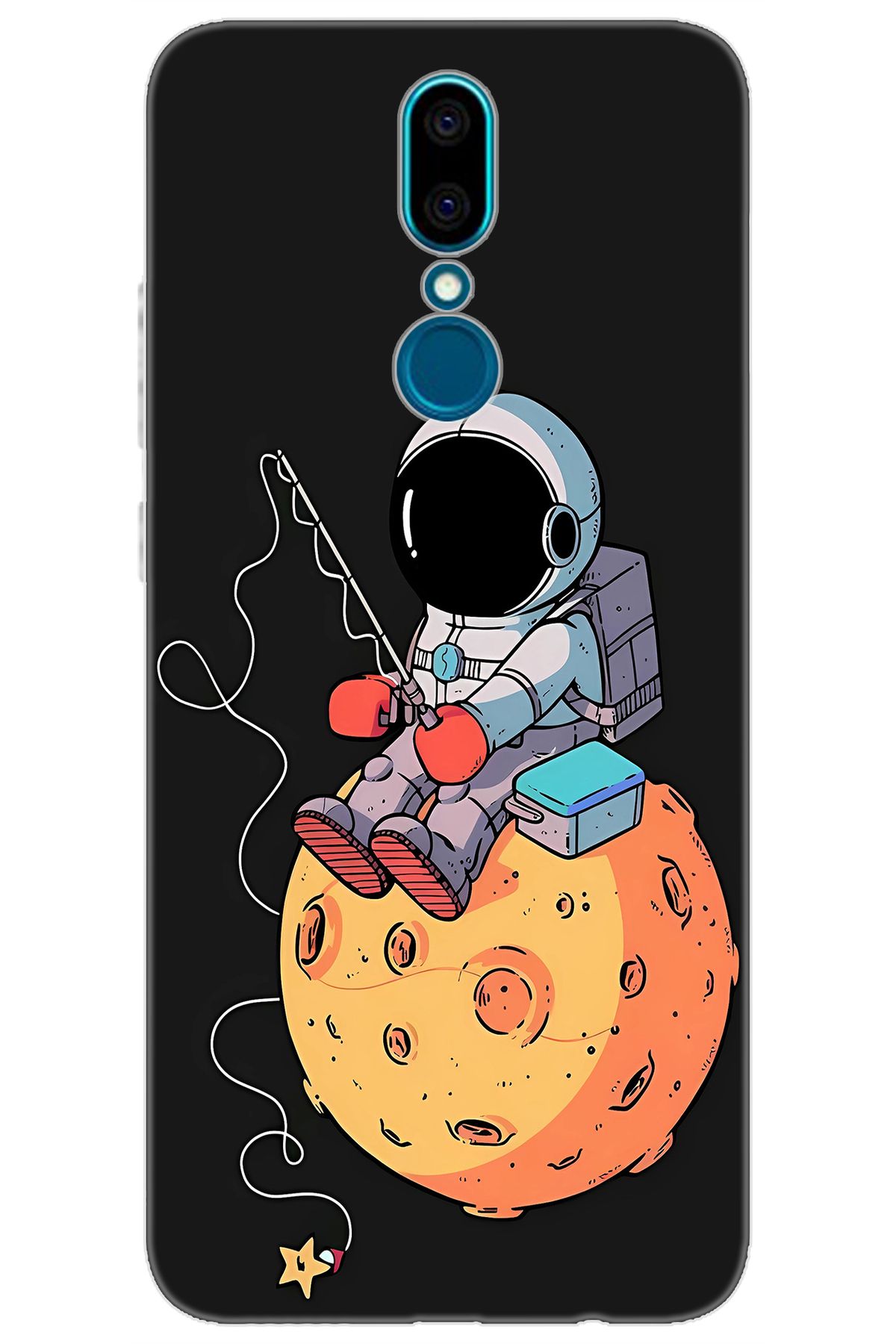 Ceppare Vestel Venüs V7 Uyumlu Kılıf Desen Baskılı Silikon Astronot STK:640 CP-5BE00k1