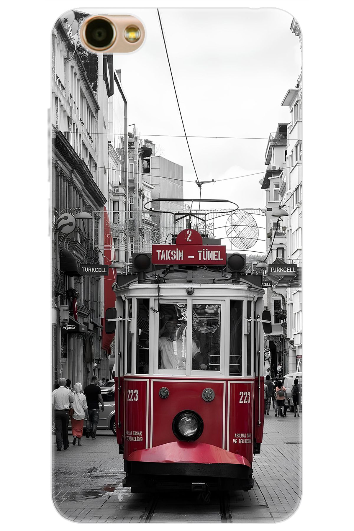 Ceppare Vestel Venüs E3 Uyumlu Kılıf Desen Baskılı Silikon Tramvay STK:691 CP-FsPjhS2