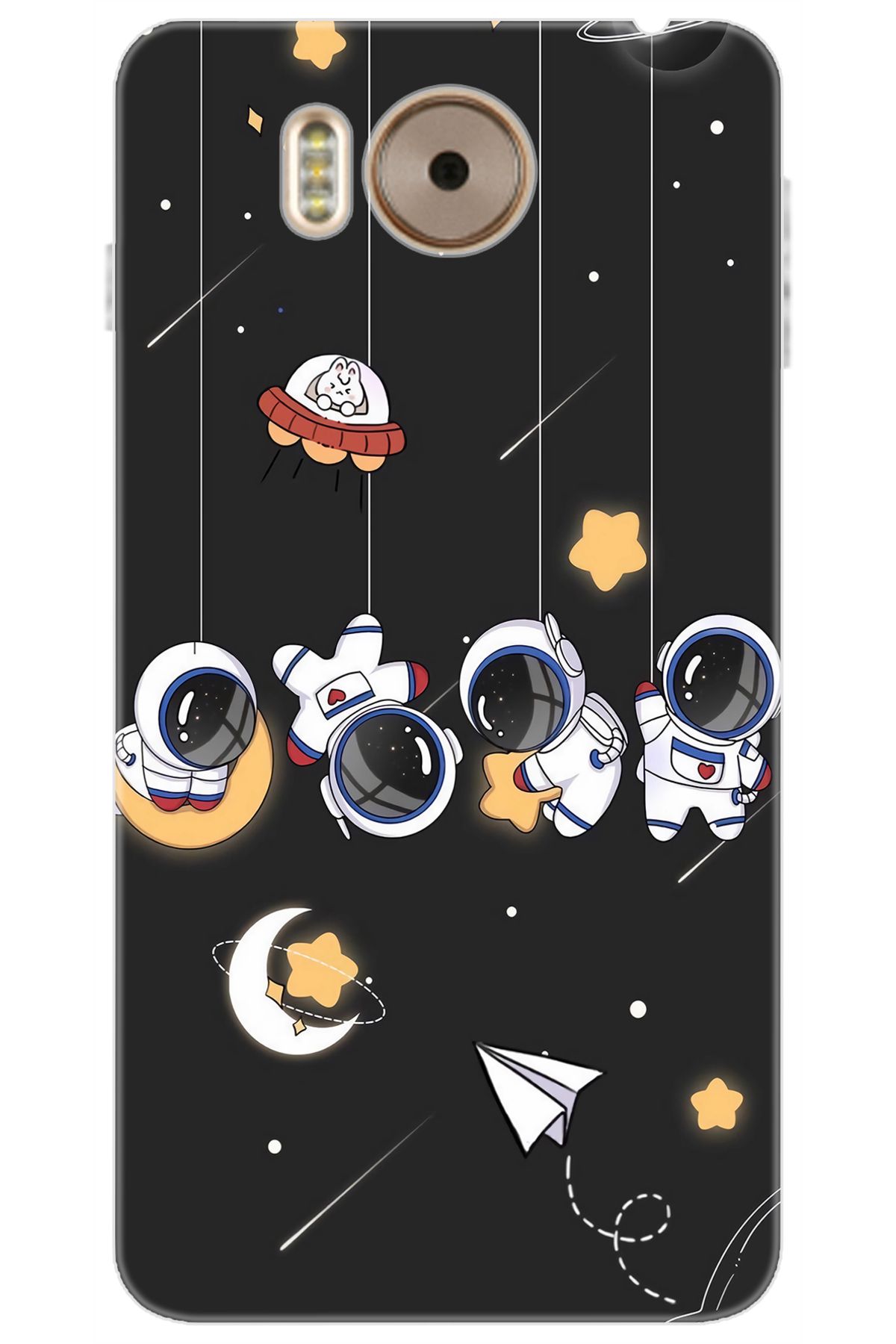 Ceppare Vestel Venüs V3 5580 Uyumlu Kılıf Desen Baskılı Silikon Sallanan Astronotlar STK:740 CP-Llv4YPA