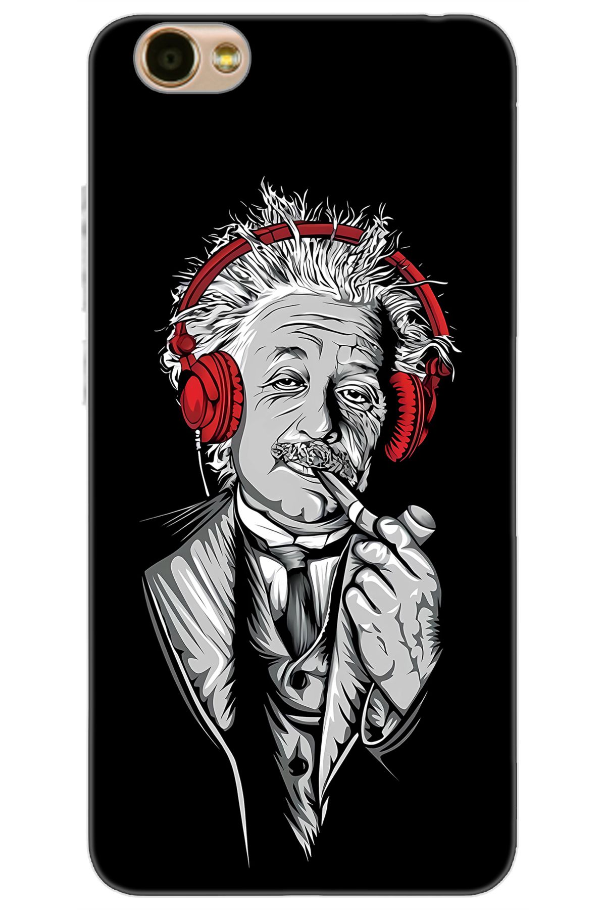 Ceppare Vestel Venüs E3 Uyumlu Kılıf Desen Baskılı Silikon Albert Einstein STK:658 CP-rasb4g0