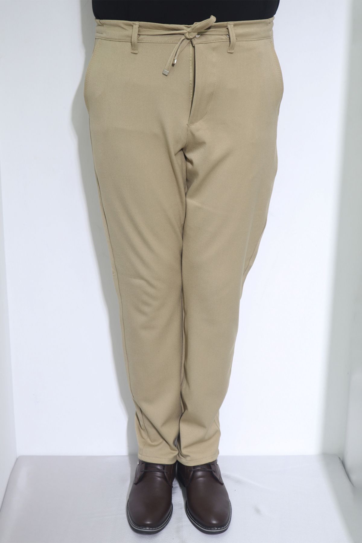 HACKER DENIM DMC TEKSTİL Erkek Camel Normal Bel Spor Kesim Rahat Kalıp Dar Paça Jogger Pantolon