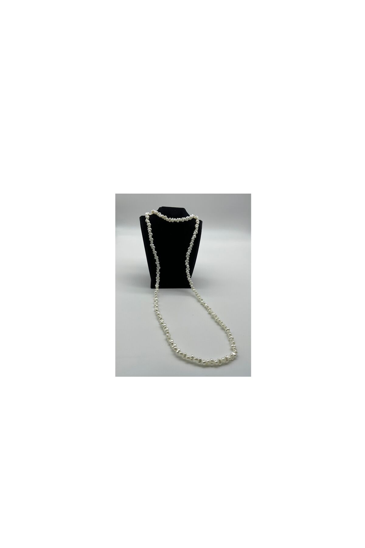 CHIC 2lİ KREM RENGİ İNCİ UZUN KOLYE