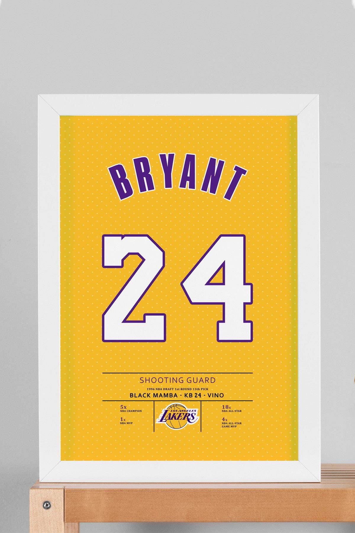 Saturn Kobe Bryant Forma Çerçeveli Tablo - Los Angeles Lakers NBA Posteri Tablo