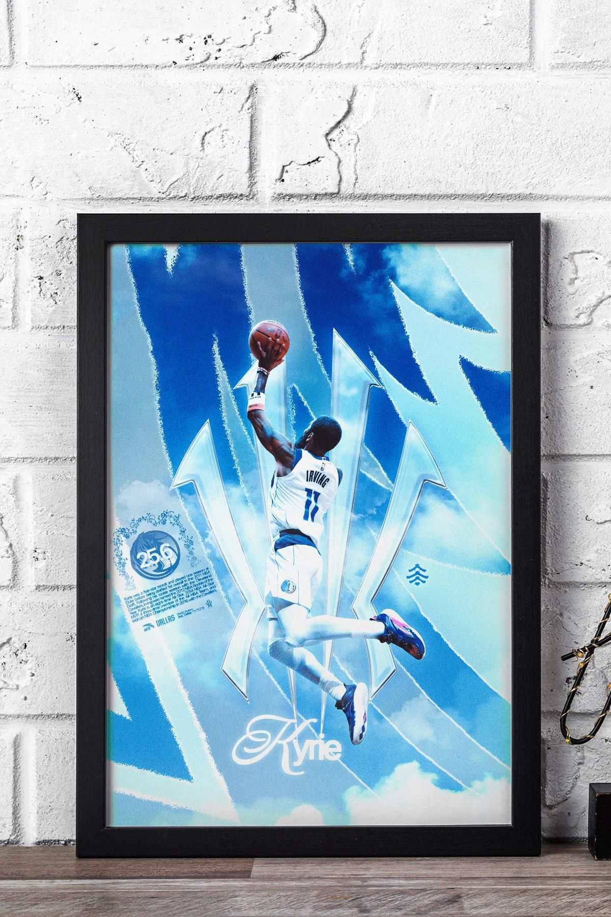 Saturn Kyrie Irving Çerçeveli Tablo - Basketbol NBA Posteri Tablo