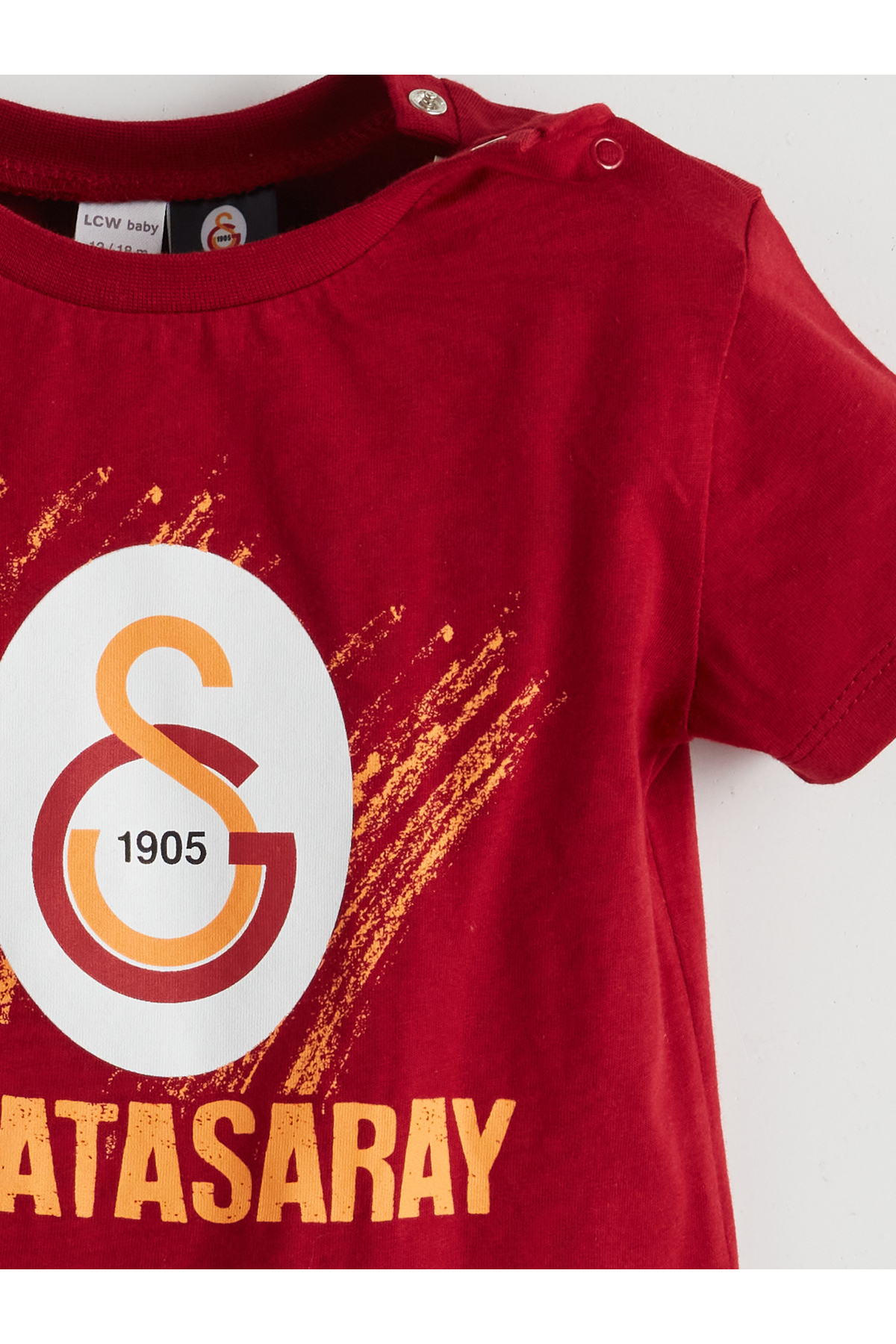 LC Waikiki Galatasaray Baskılı Erkek Bebek Şortlu Pijama Takımı fotoğrafı 5 (önizleme)