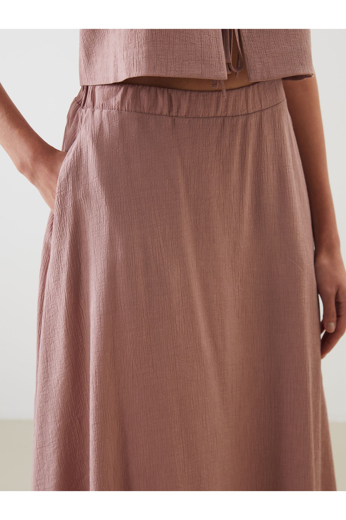 LC Waikiki-A-Line Skirt with Elastic Waist 3