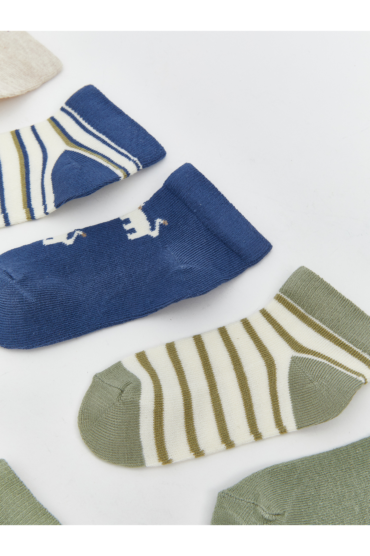 LC Waikiki-Striped Baby Boy Booties Socks 10 Pcs 3