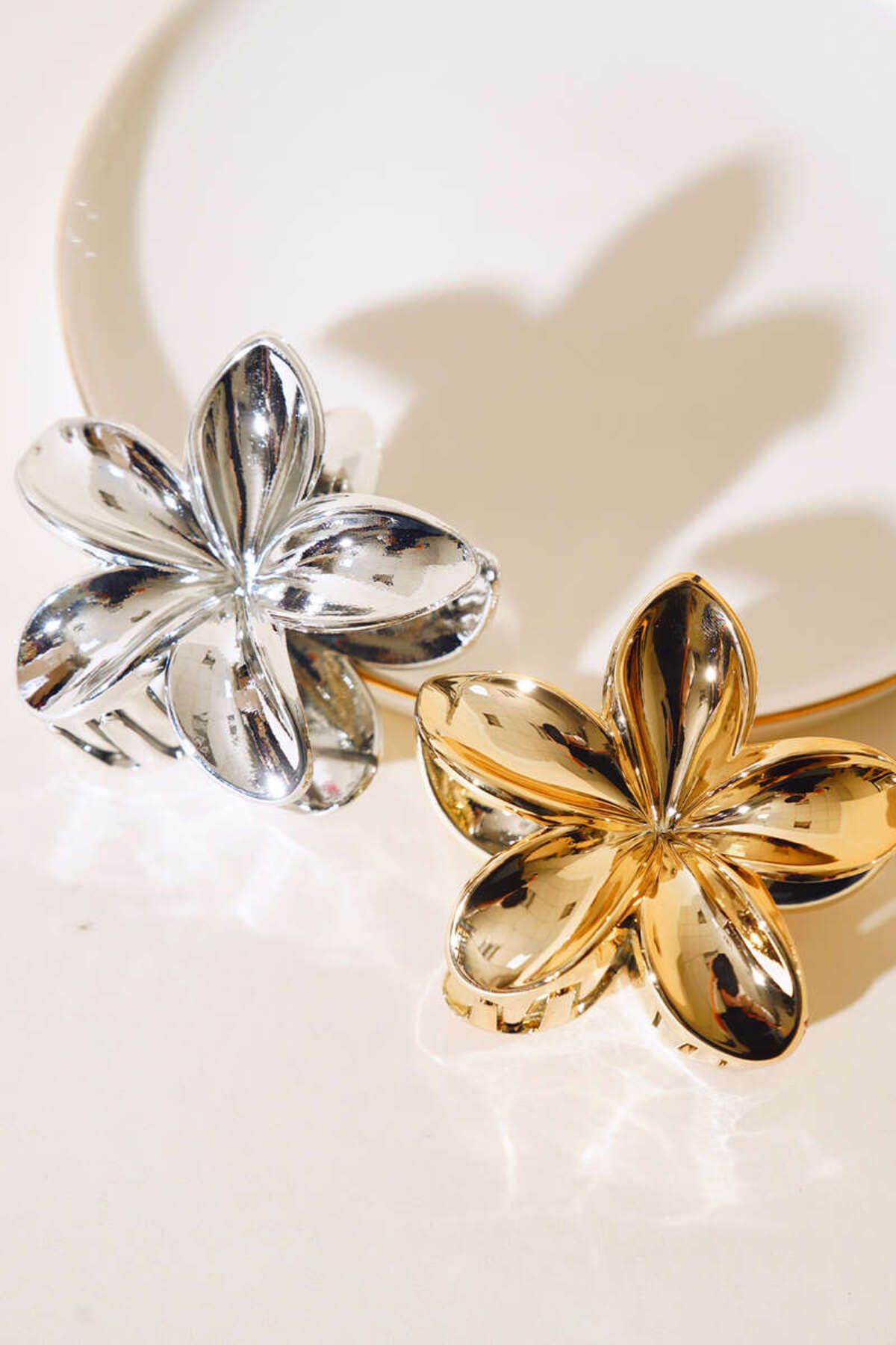 TAYEM 2'li Mandal Toka, Gold ve Gümüş Renk Lotus Toka
