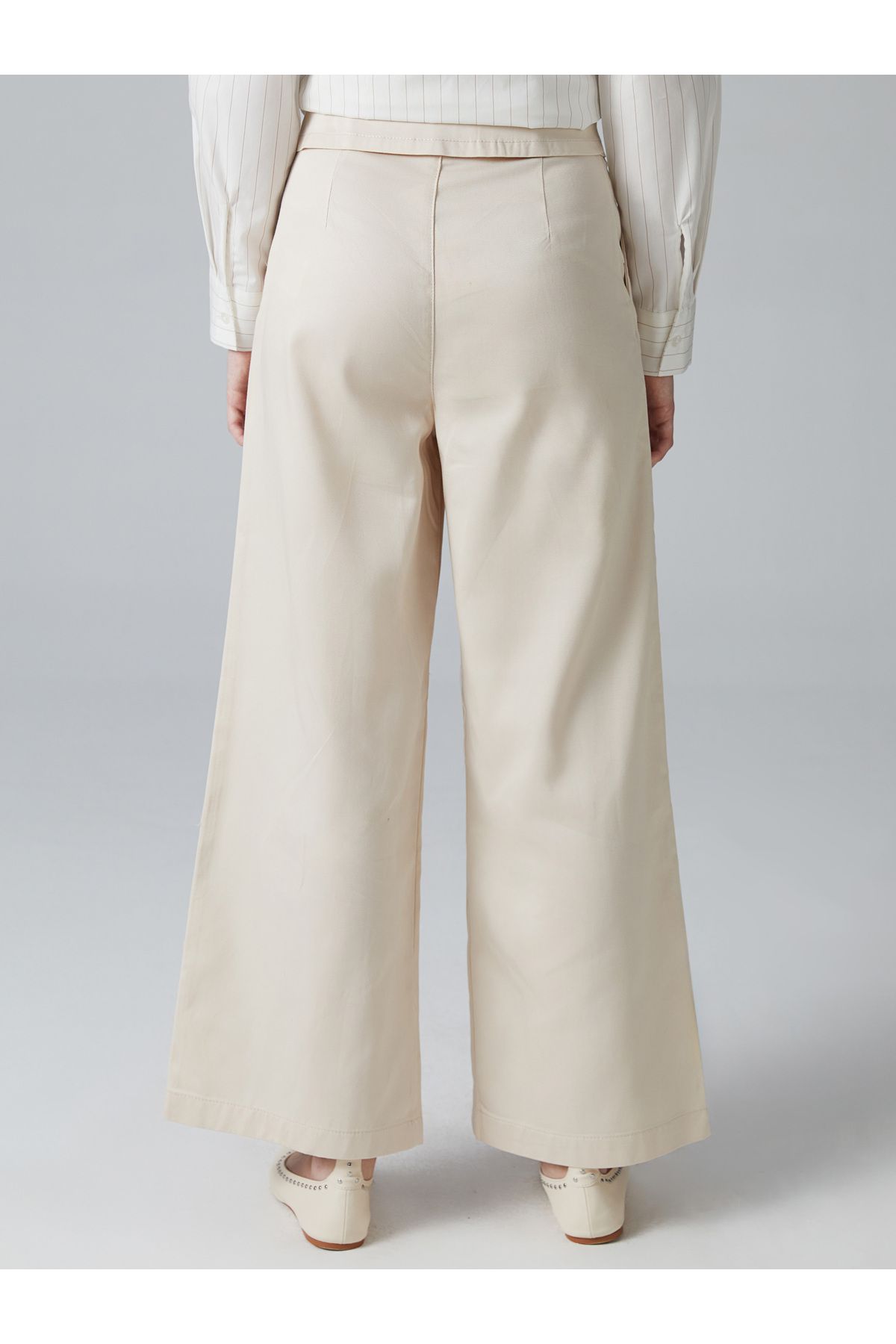 LC Waikiki-Lcw Adjustable Elastic Waist Girl's Trousers 4